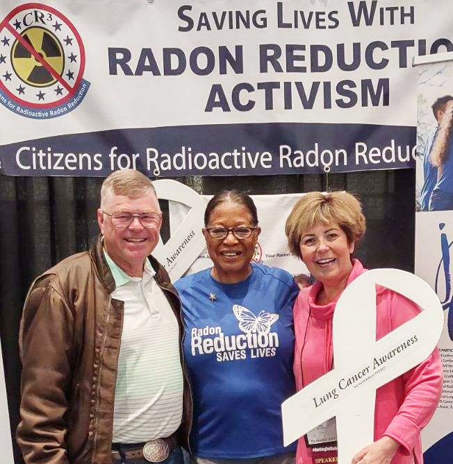Kerri Robins after speaking at a national radon and lung cancer awareness symposium.