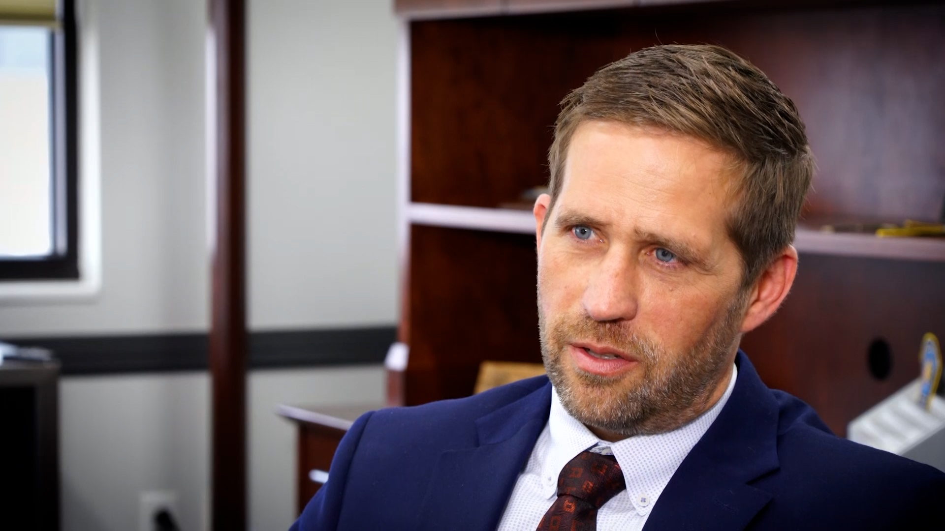 Utah Department of Corrections Executive Director Brian Redd participates in an interview with the KSL Investigators in November 2023.