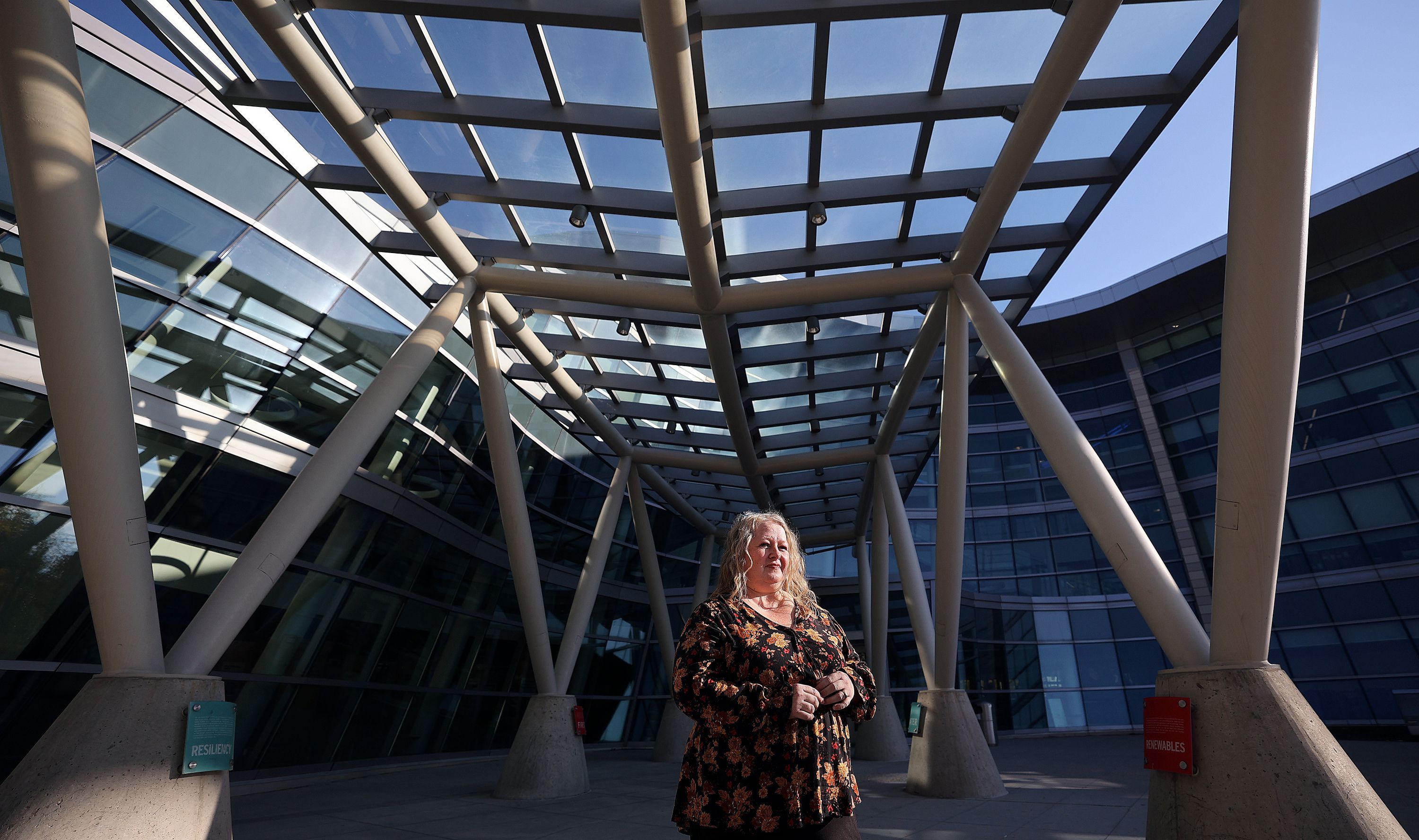 Wendy Isom, Salt Lake City Police Department victim advocate program director, poses for a portrait outside of the Salt Lake City Public Safety Building in Salt Lake City on Oct. 24.