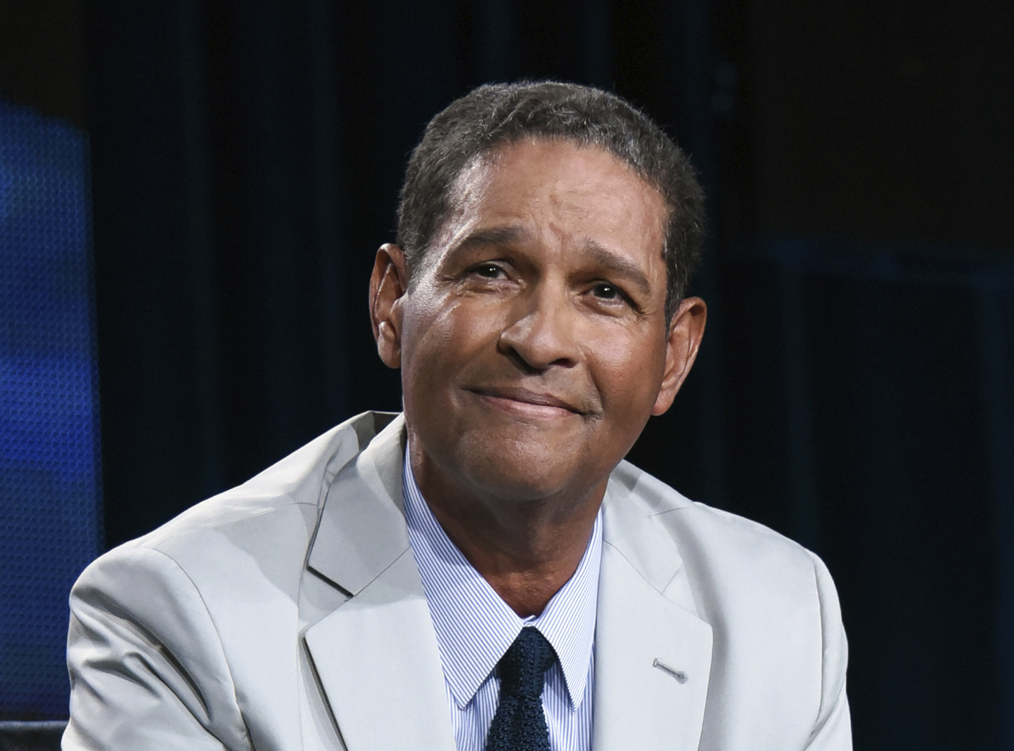 FILE - Sportscaster Bryant Gumbel appears at the HBO 2015 Winter TCA in Pasadena, Calif., on Jan. 8, 2015. Gumbel is calling it quits in its 29th year of "Real Sports with Bryan Gumbel." The final, 90-minute episode premieres Tuesday at 10 p.m. Eastern. 