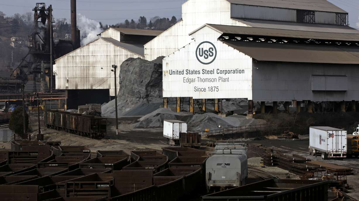 United States Steel's Edgar Thomson Plant in Braddock, Pa. Feb. 26, 2019. The Pittsburgh steel producer s being acquired by Nippon Steel in an all-cash deal valued at approximately $14.1 billion.