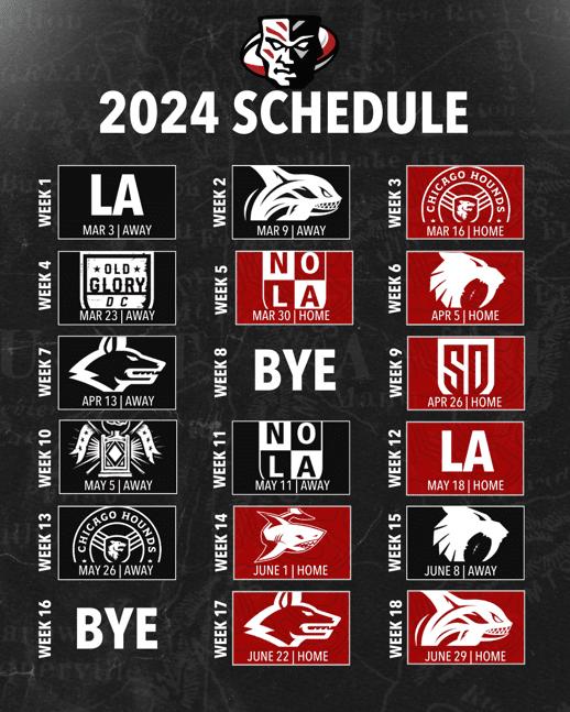 Following league departures, Utah Warriors release 16-game schedule of seventh season