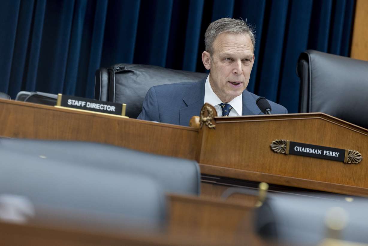 Chairman Scott Perry, R-Pa., speaks during a House Transportation and Infrastructure subcommittee hearing on site selection for the FBI headquarters at the Capitol in Washington, Dec. 12.