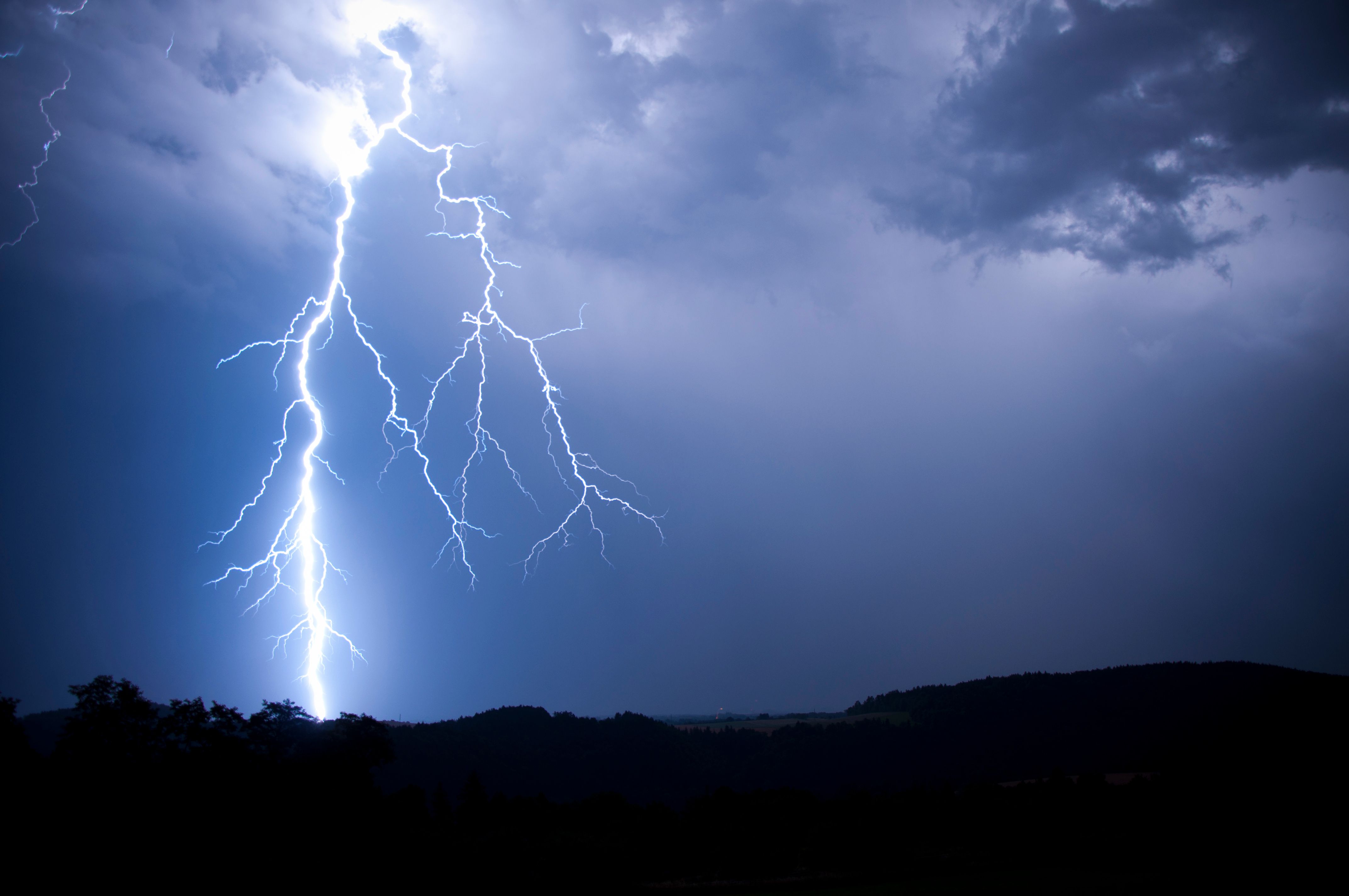 Lightning is depicted in this photo. In an unrelated event, University of Utah scientists say they recorded multiple air-to-ground gamma-ray bursts, a rare phenomenon, during a 2012 storm in the desert west of Delta.