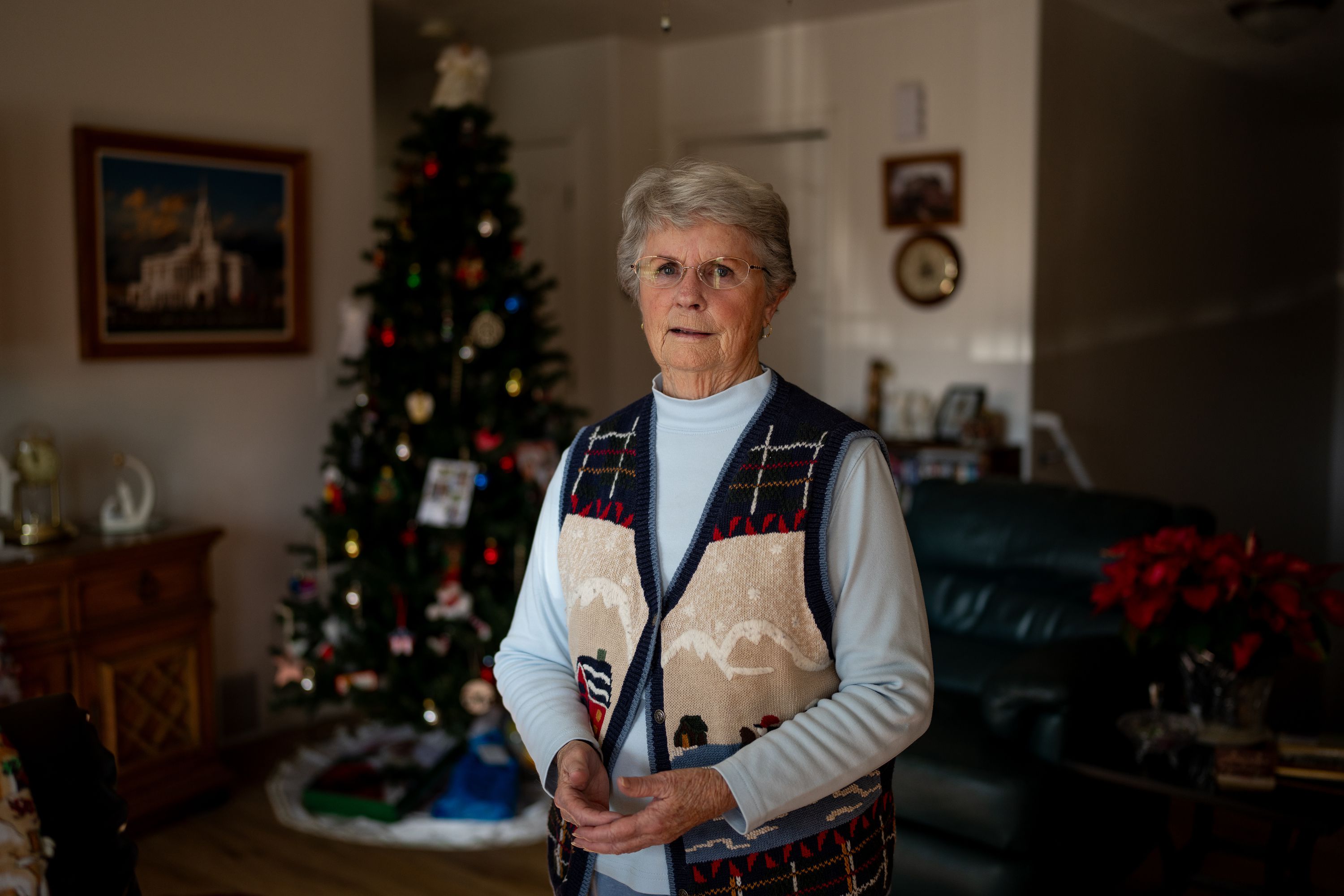 Alicia Bultez poses for a photo at her home in Santaquin on Dec. 13. She was the victim of two different scams.