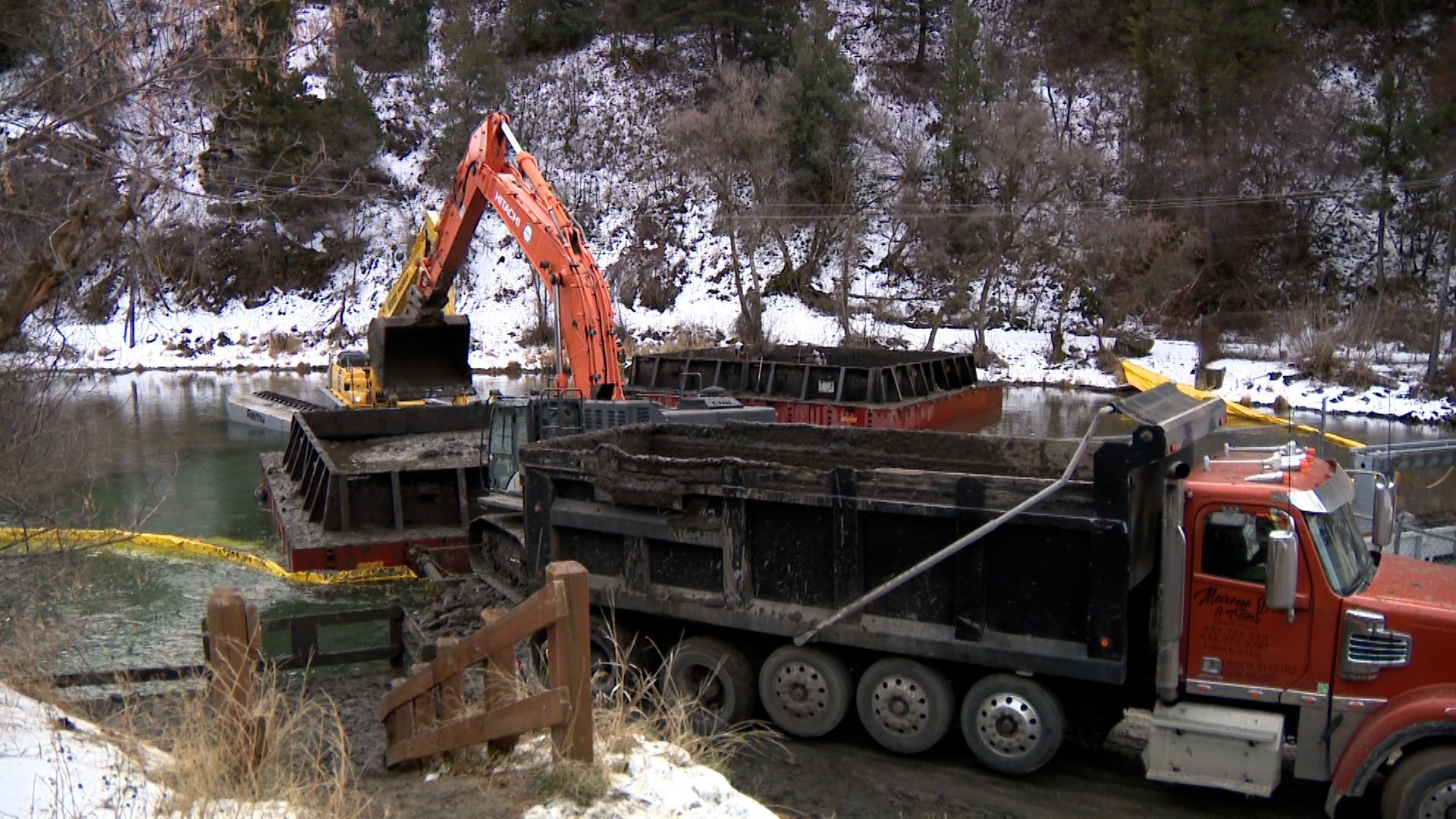 Tons of sediment cleared from Logan River to protect power generators