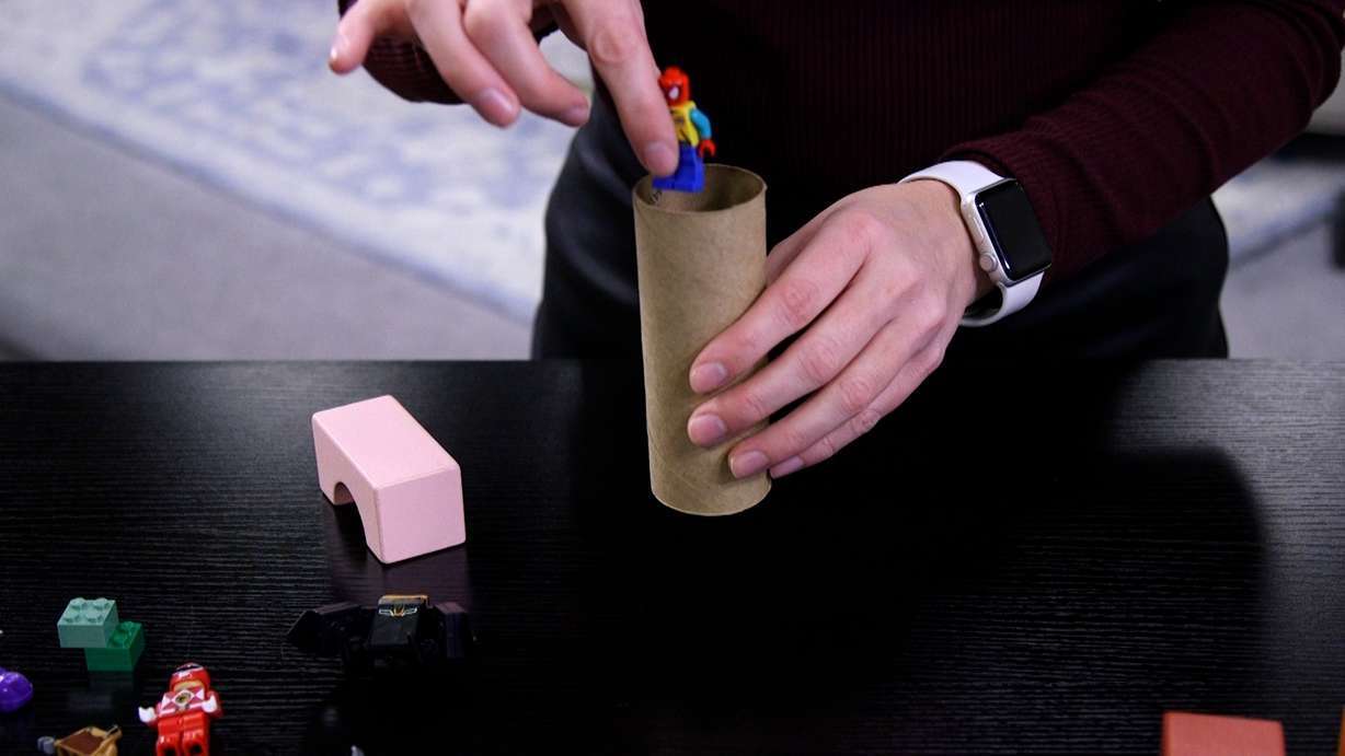 If you're not sure whether a toy could pose a choking hazard, you can try the toilet paper roll test.