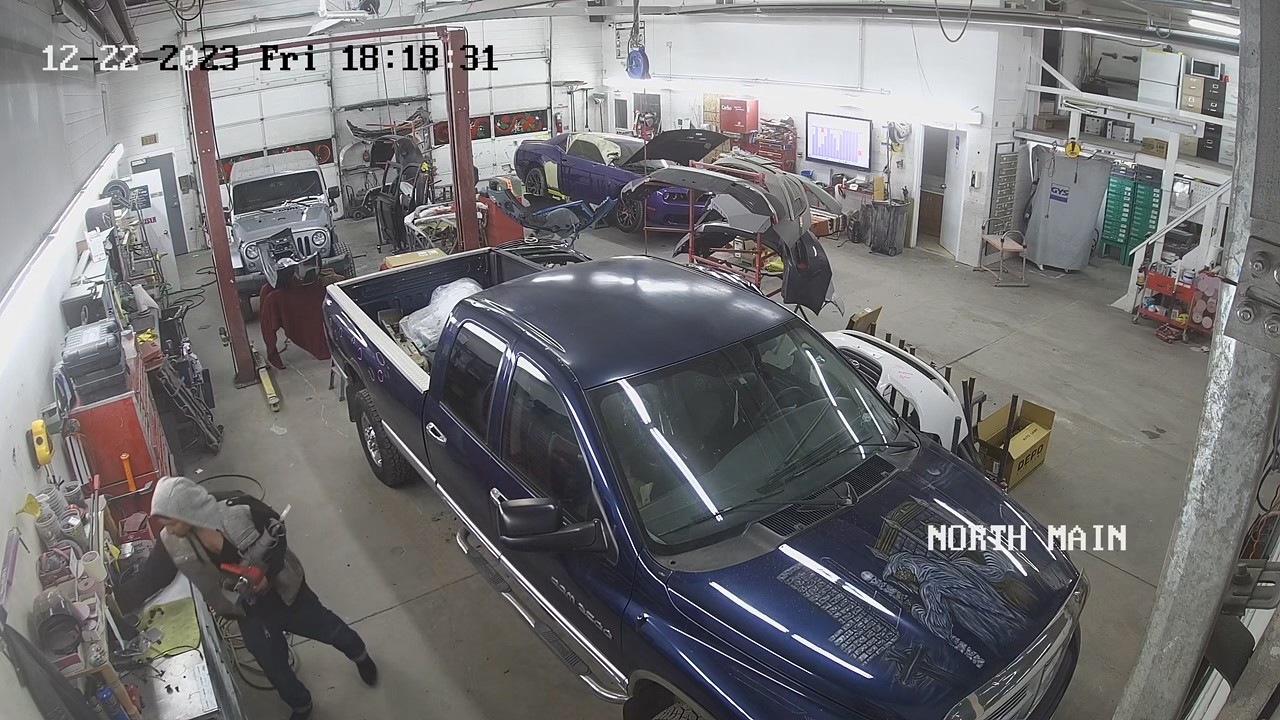 An attempted burglary at an auto shop in American Fork was caught on camera and the shop's owner helped track down the suspect.