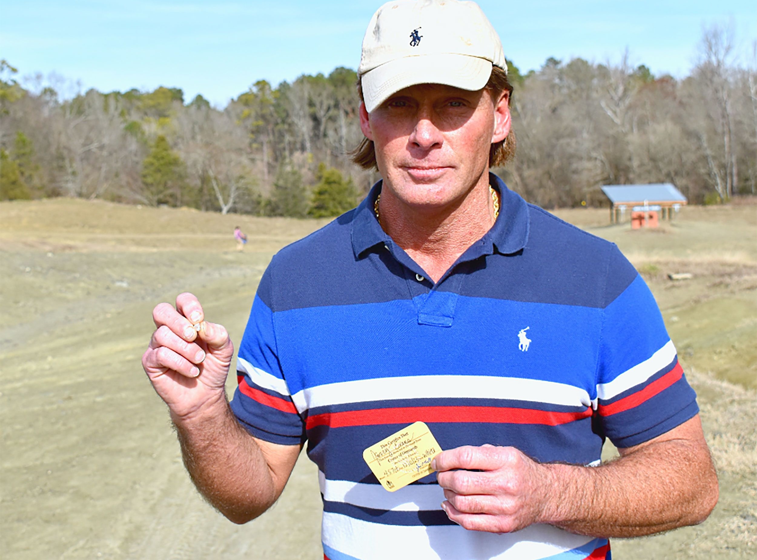 Jerry Evans, who found a 4.87-carat diamond at Crater of Diamonds State Park in Arkansas, has named his discovery the Evans Diamond.