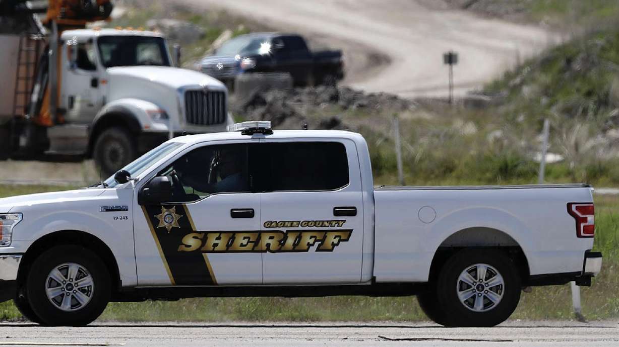 A 37-year-old motorcyclist crashed into a dump truck in Wellsville, Cache County, on Friday afternoon, causing the rider to be airlifted to a trauma center for medical care.