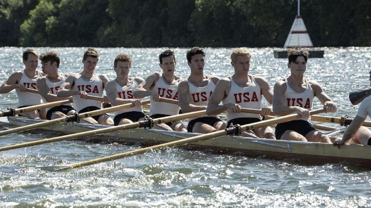 Callum Turner stars in "The Boys in the Boat," which is in theaters now.