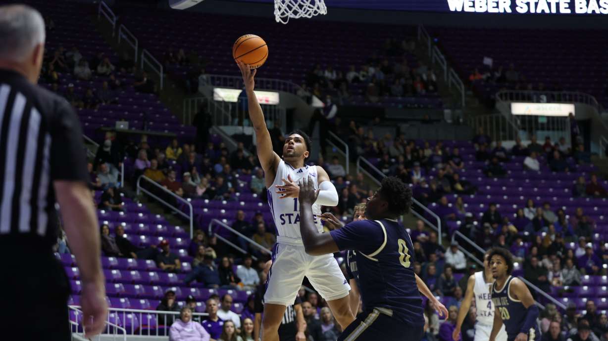 Weber State against Montana State in an NCAA men's basketball game, Saturday, Dec. 30, 2023, at the Dee Events Center in Ogden.
