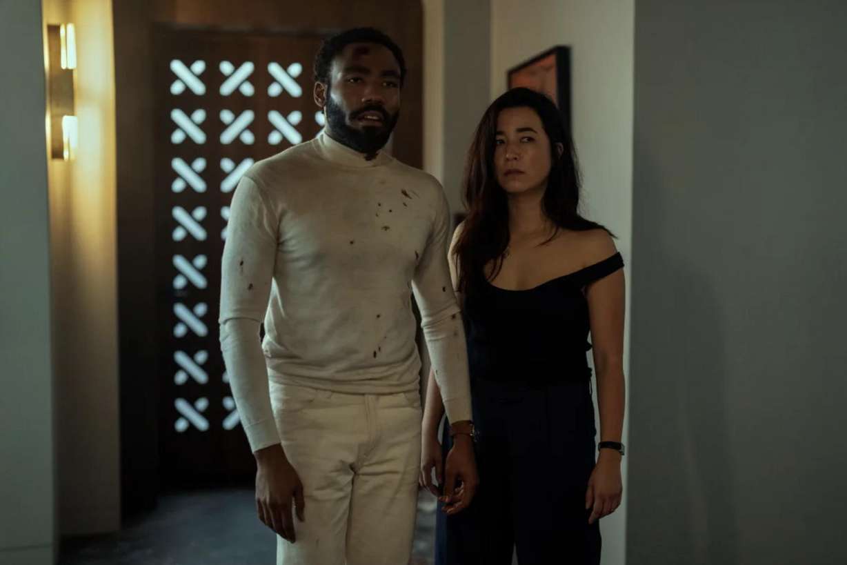 Donald Glover and Maya Erskine are in "Mr. and Mrs. Smith" on Prime Video.