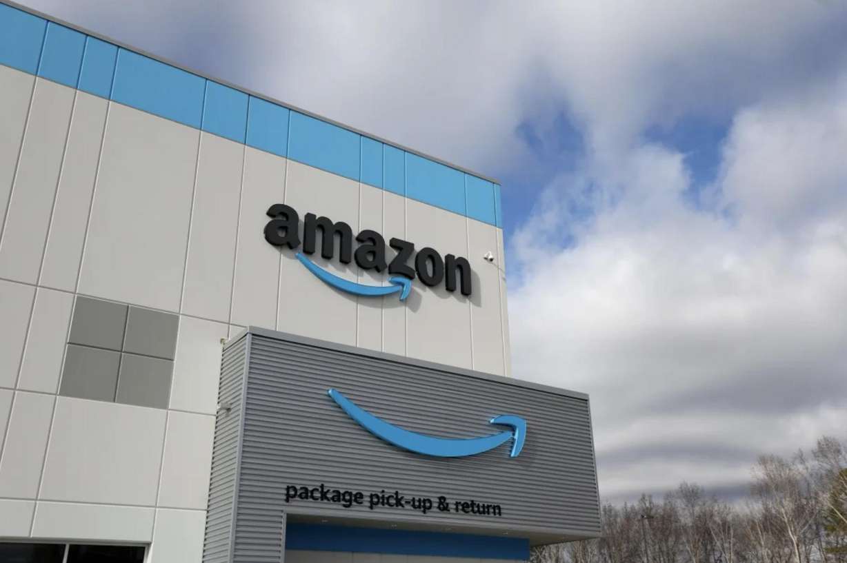 An Amazon delivery station as seen on Nov. 28, 2022, in Alpharetta, Georgia.