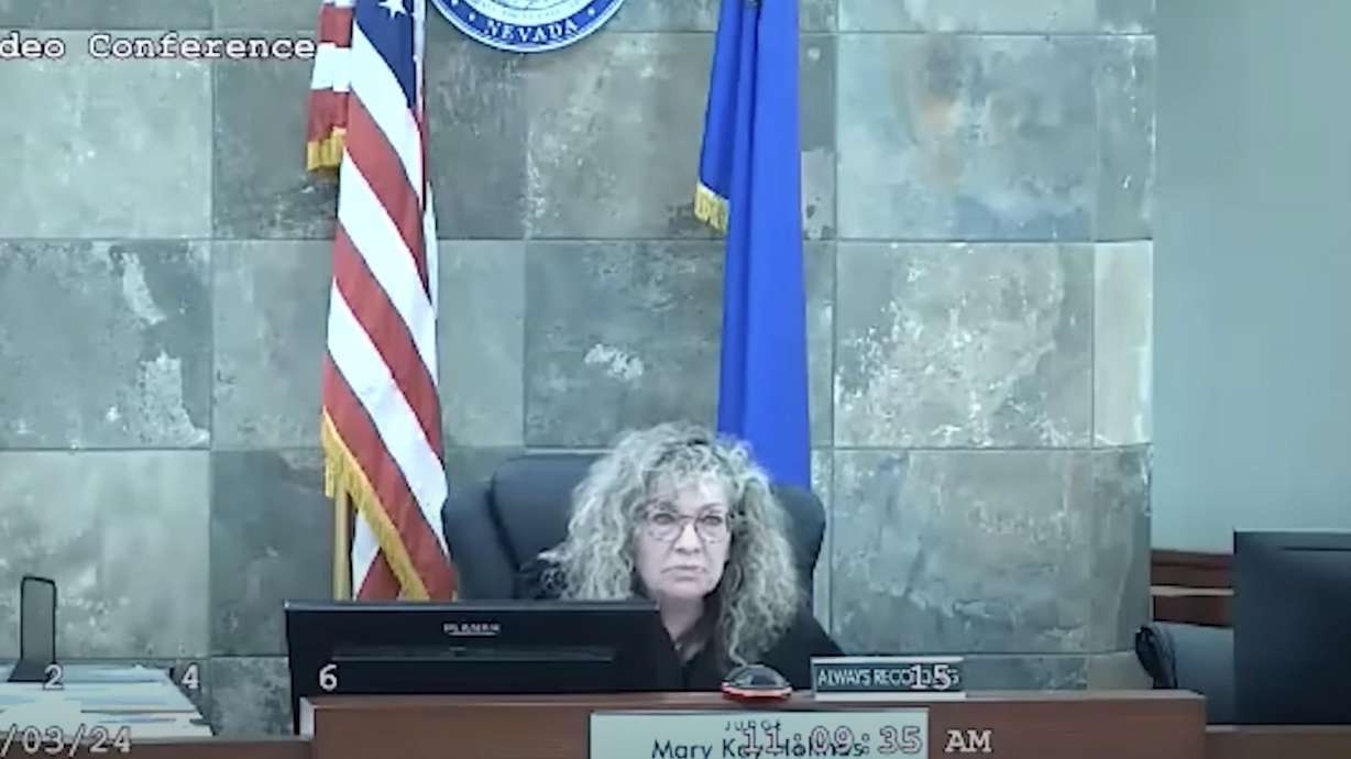 A Nevada judge was attacked in court by a defendant who vaulted the bench and sparked a bloody brawl with court officials and attorneys as he was about to sentenced to prison in a felony battery case. The violent scene was captured Wednesday by courtroom video in Las Vegas.