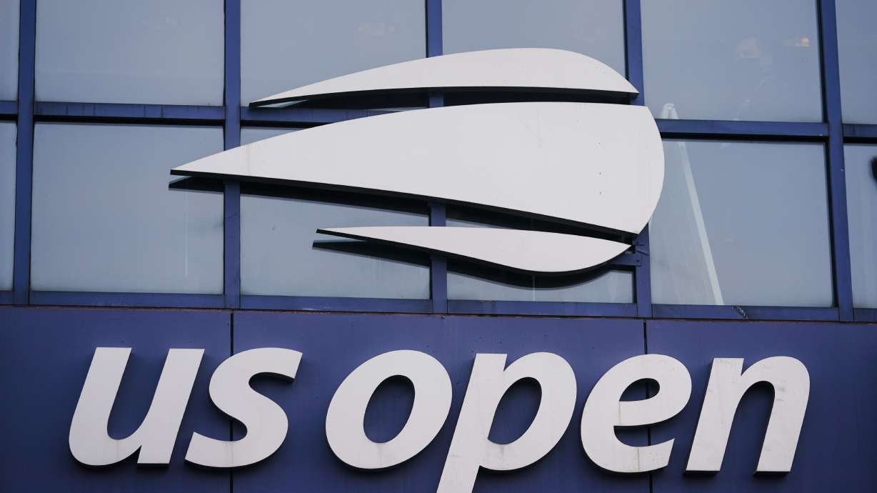 FILE - The U.S. Open logo is shown on the Arthur Ashe Stadium at the USTA Billie Jean King National Tennis Center during the Western & Southern Open tennis tournament at the Billie Jean King National Tennis Center, Thursday, Aug. 27, 2020, in New York. The U.S. Tennis Association has retained two lawyers at a Washington-based firm to review its safeguarding policies and procedures to protect players from sexual misconduct and other abuse. The head of the organization that runs the U.S. Open and oversees the sport in the United States revealed the review in an email sent Thursday, Jan. 4, 2024, to the USTA Board of Directors and others.