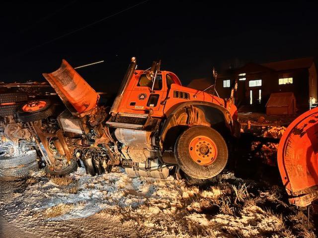 A Utah Department of Transportation snowplow driver is OK after a rollover crash that officials said could have been "easily avoided" Friday evening. 