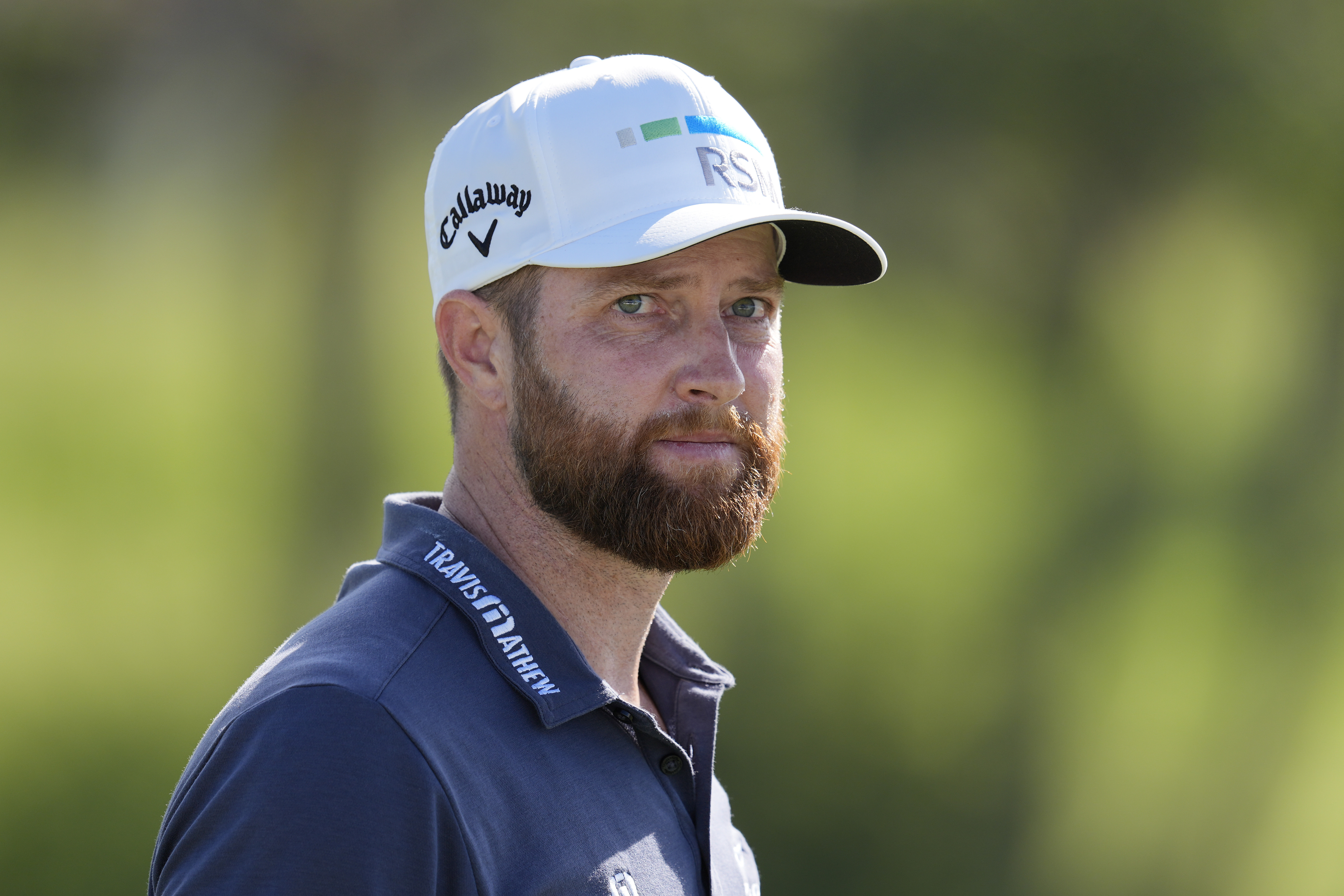 Chris Kirk walks off the 18th green after his round during the third round of The Sentry golf event, Saturday, Jan. 6, 2024, at Kapalua Plantation Course in Kapalua, Hawaii.