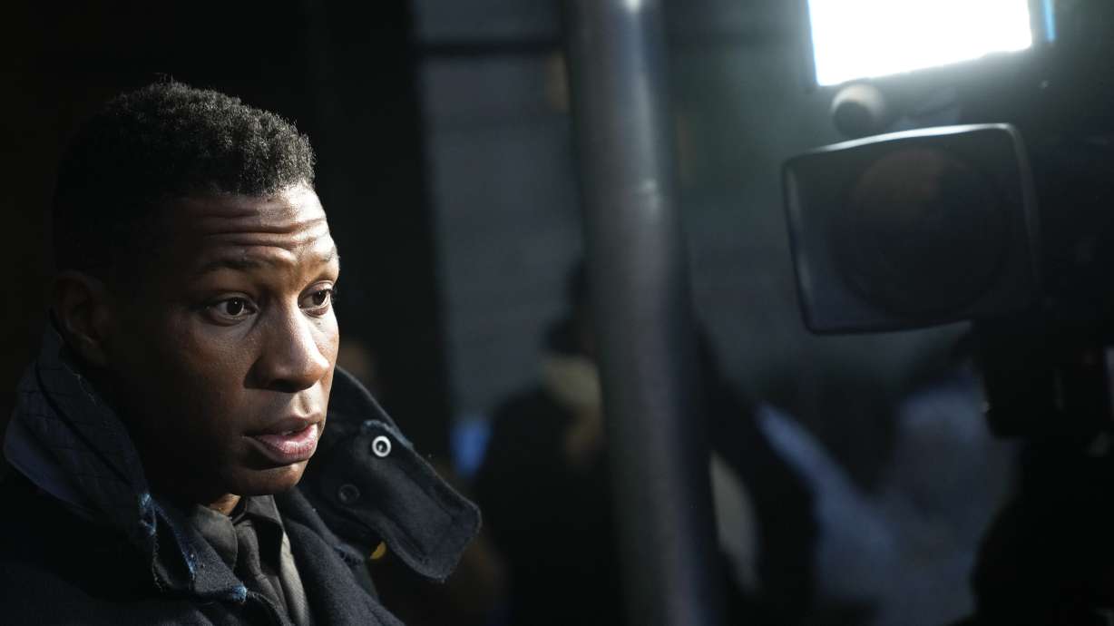 Jonathan Majors leaves the Manhattan criminal courthouse in New York, Dec. 18, 2023. In his first interview since his assault and harassment conviction last month, Majors says Monday he was shocked by the jury’s verdict.
