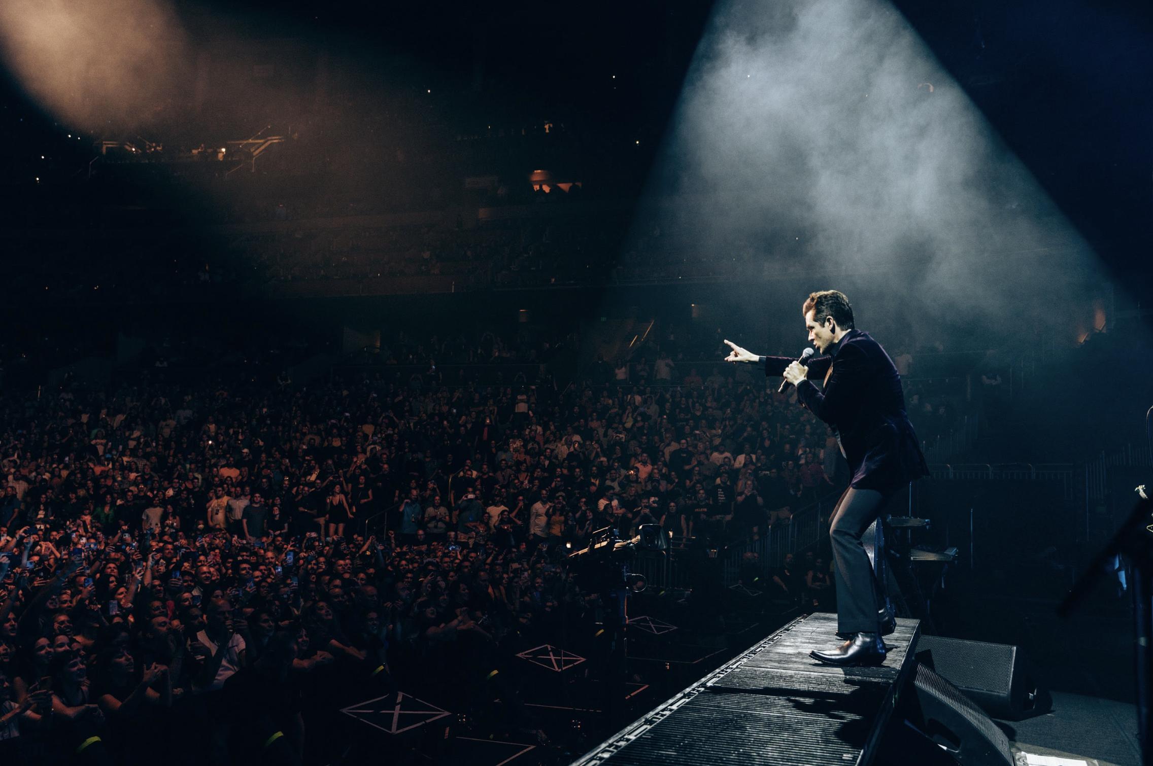 Brandon Flowers of The Killers performs in Orlando. 