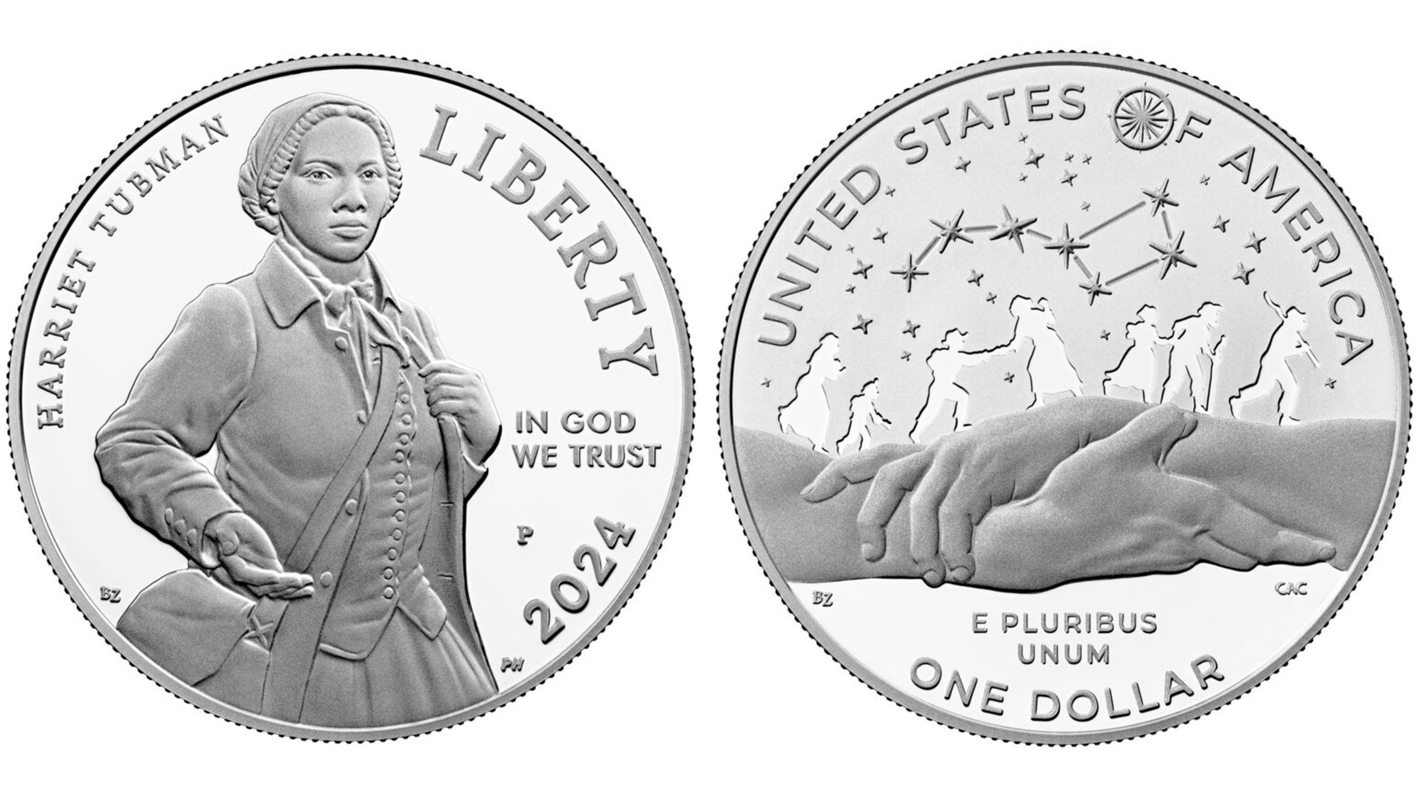 The Harriet Tubman Silver Dollar commemorates the bicentennial of her birth.
