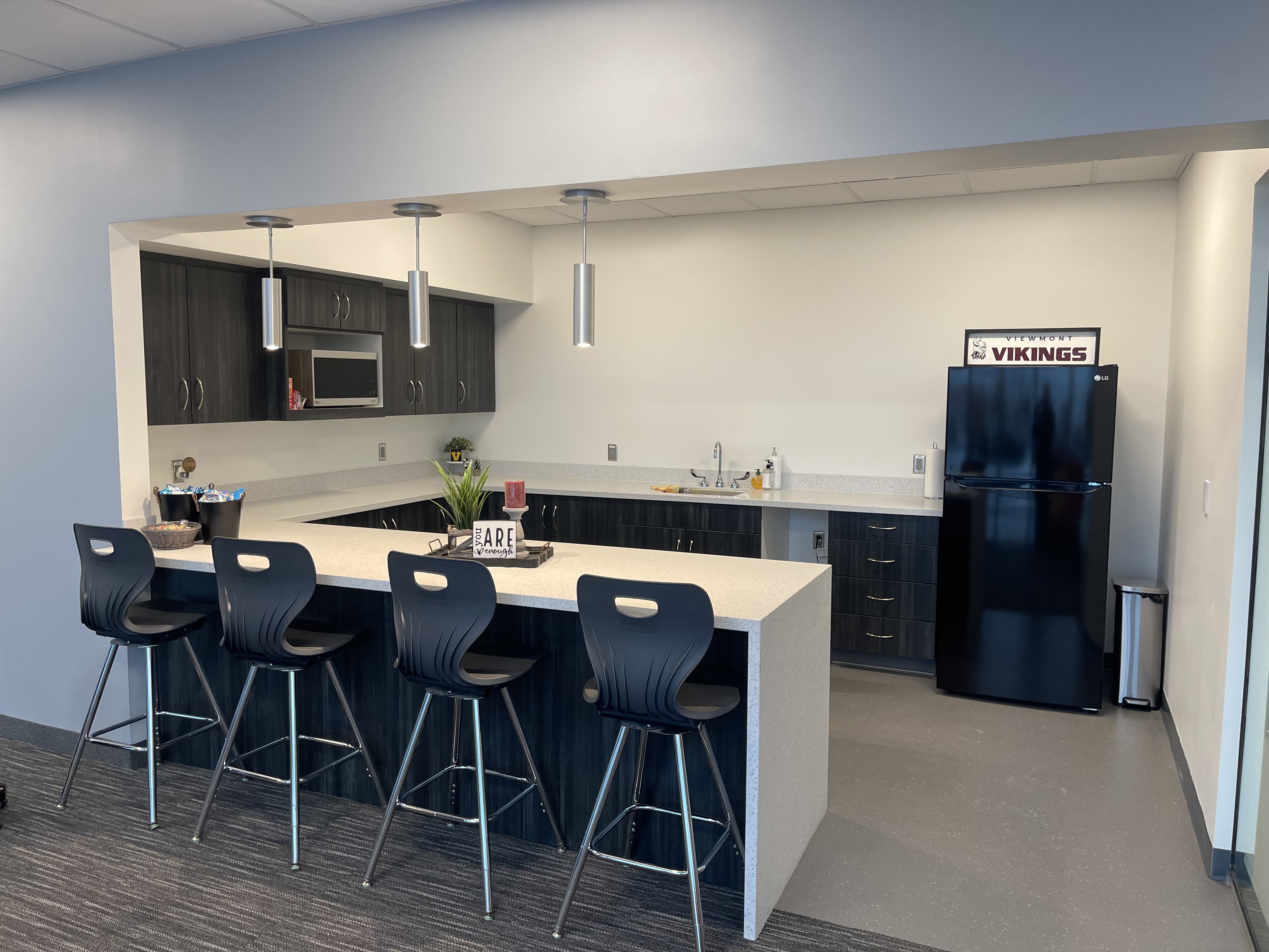 A room in the Valhalla Student Center at Viewmont High School is pictured. For the Vikings of Viewmont High School, Valhalla was an obvious moniker for their newly opened student center which will provide vital resources to students who are experiencing homelessness or housing insecurity.