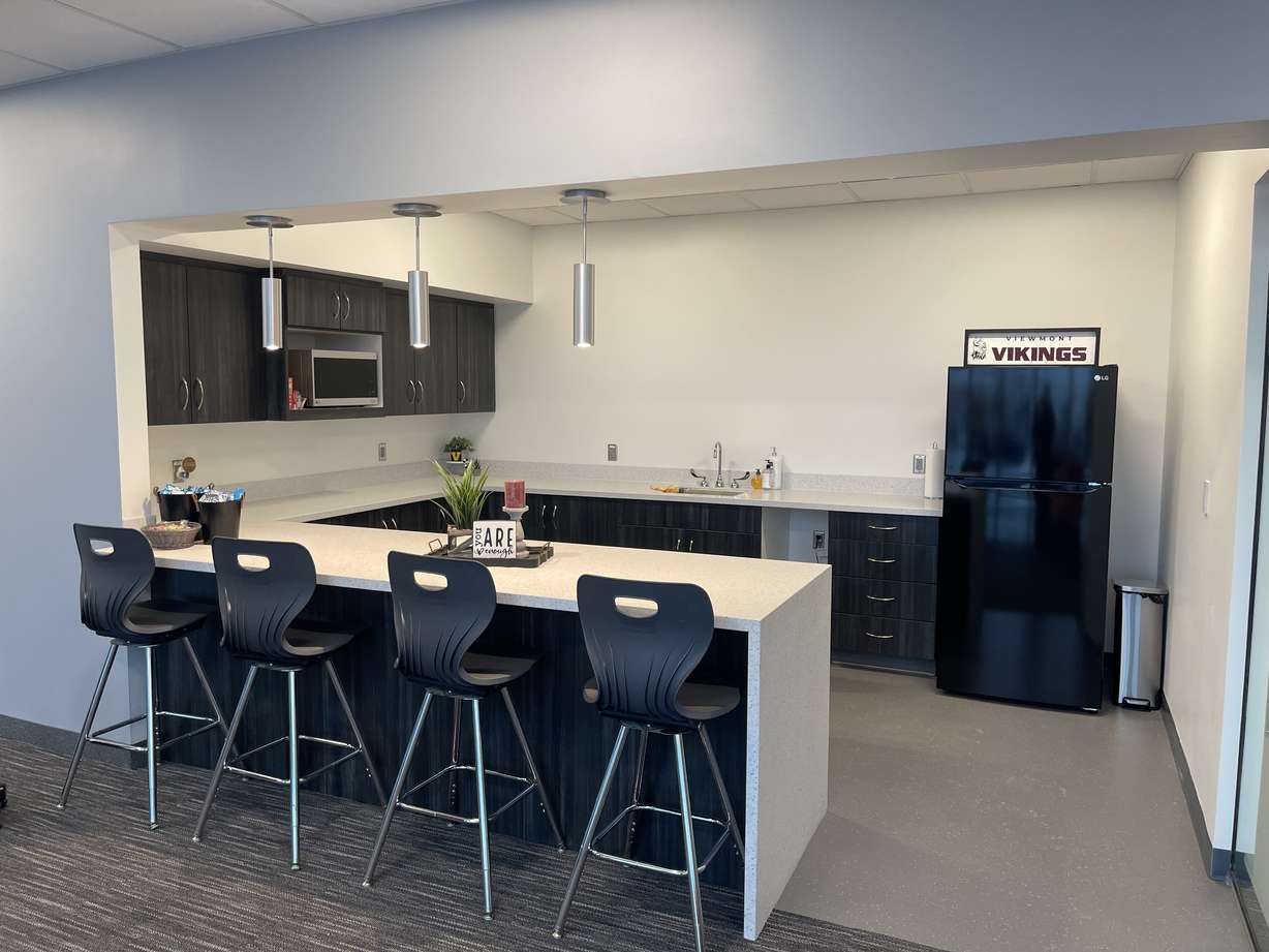 A room in the Valhalla Student Center at Viewmont High School is pictured. For the Vikings of Viewmont High School, Valhalla was an obvious moniker for their newly opened student center which will provide vital resources to students who are experiencing homelessness or housing insecurity.