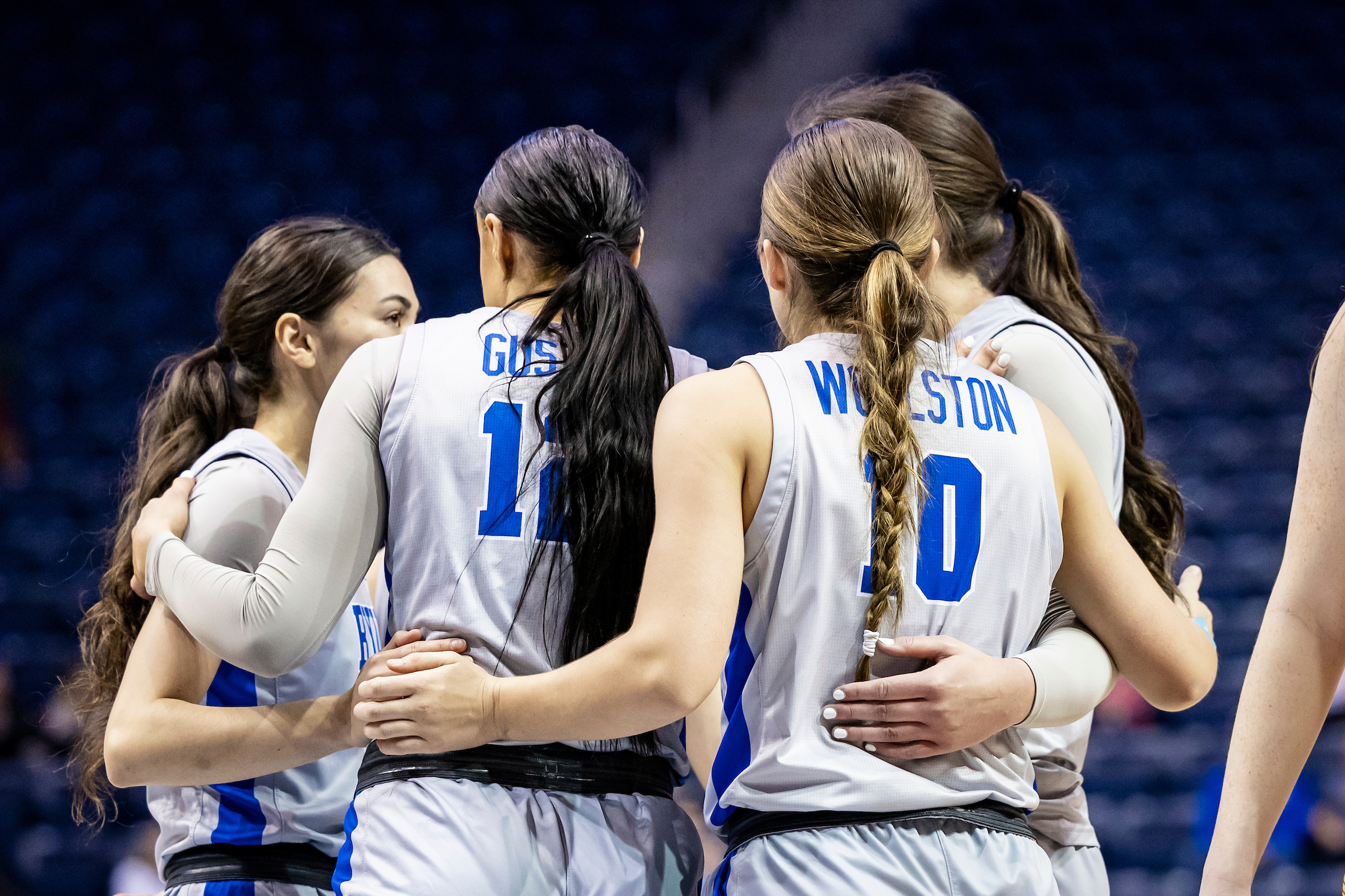 BYU women's basketball during an 80-75 loss to Iowa State, Saturday, Jan. 6, 2024 at the Marriott Center in Provo.