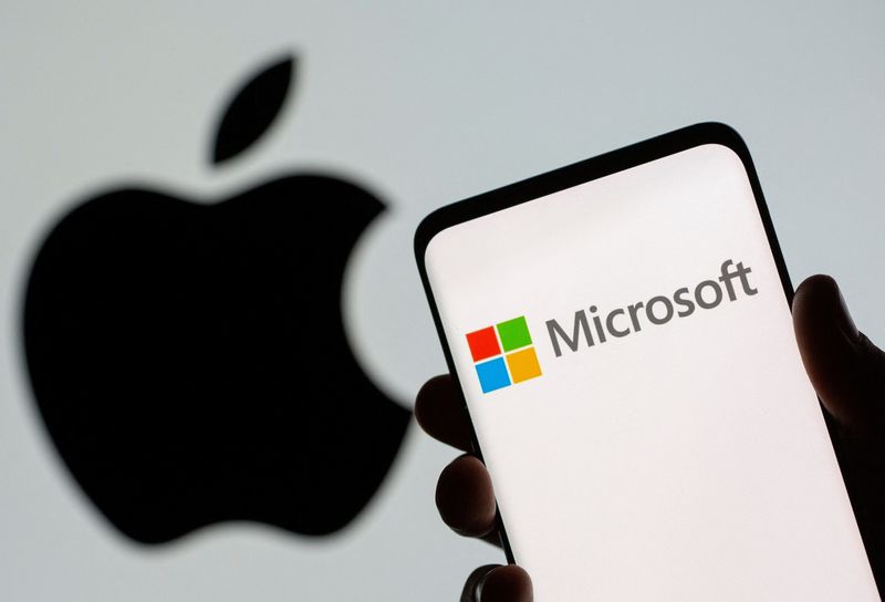 Microsoft on Thursday briefly overtook Apple as the world's most valuable company for the first time since 2021.
