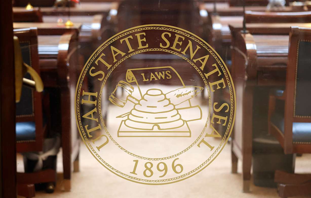 The Senate Chamber is pictured at the Capitol in Salt Lake City on Wednesday.