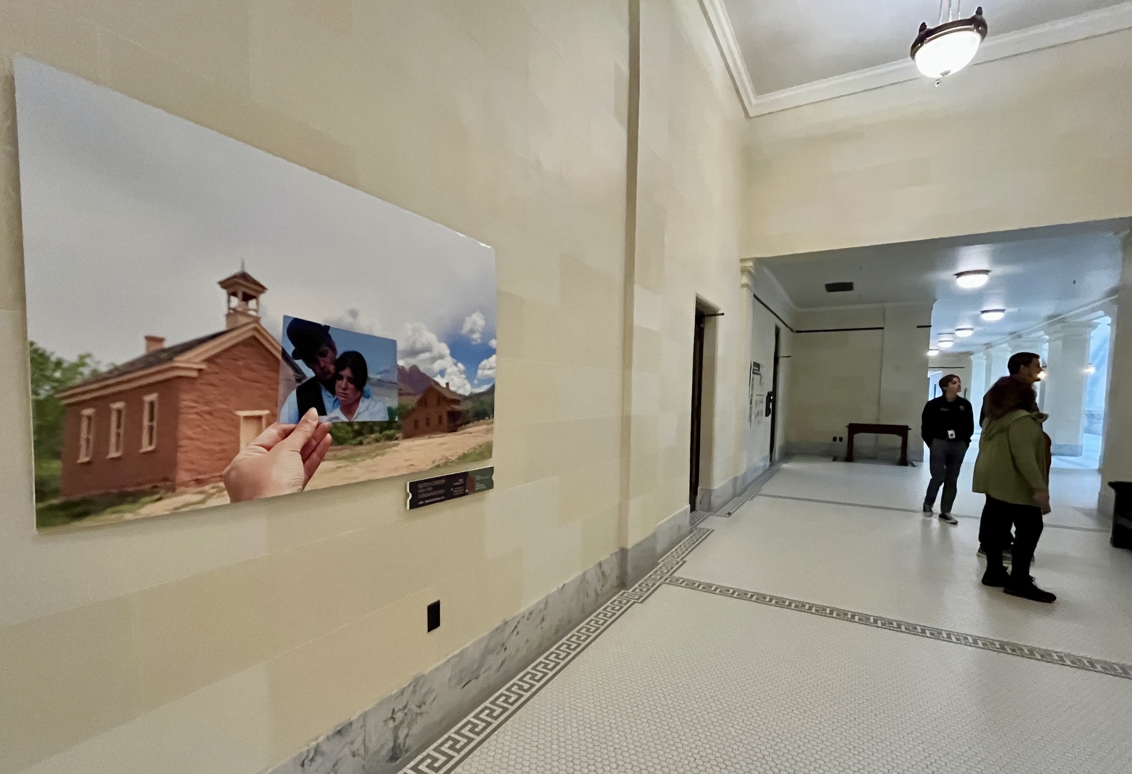 An exhibit that celebrates Utah's film industry connections over the past 100 years at the Utah Capitol on Friday.