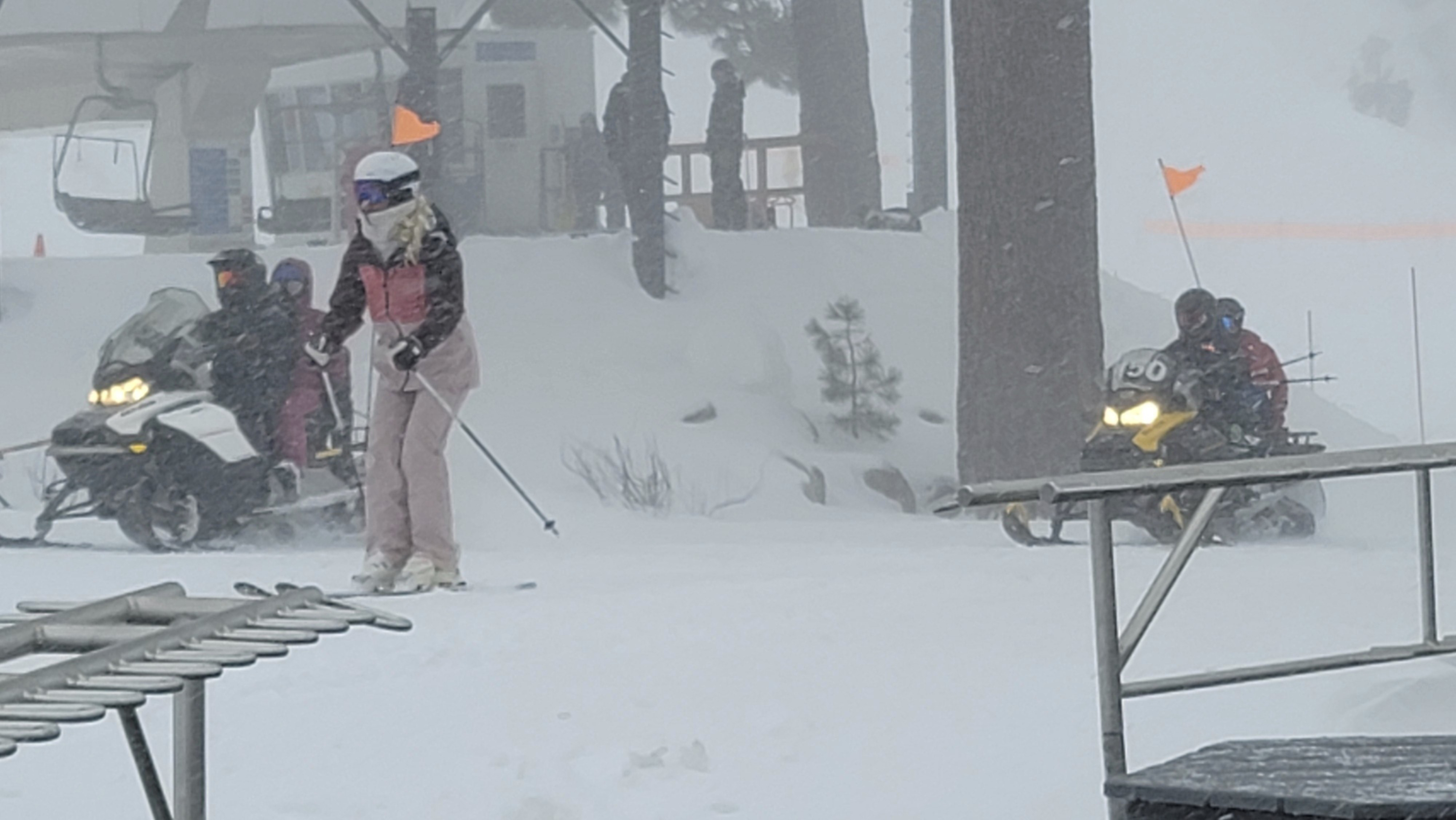 Rescue crews at the scene of an avalanche at the Palisades Tahoe ski resort Wednesday near Lake Tahoe, Calif. As a massive winter storm dumped snow across much of the western U.S., but the storm brought a high risk of avalanche conditions. 