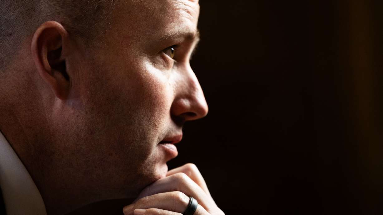 Gov. Spencer Cox speaks during an interview with KSL.com at the state Capitol in Salt Lake City on Jan. 12. Cox on Thursday announced he would visit the U.S.-Mexico border on Sunday.