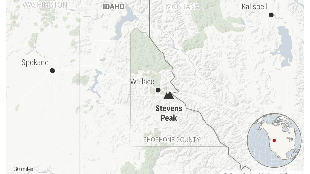 An avalanche has swept down a mountainside in Idaho's panhandle.