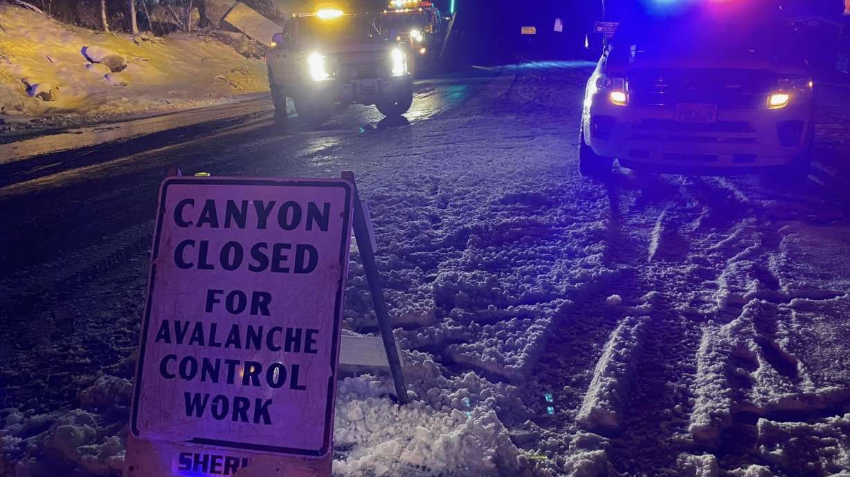 Little Cottonwood Canyon was closed for avalanche mitigation Saturday morning.