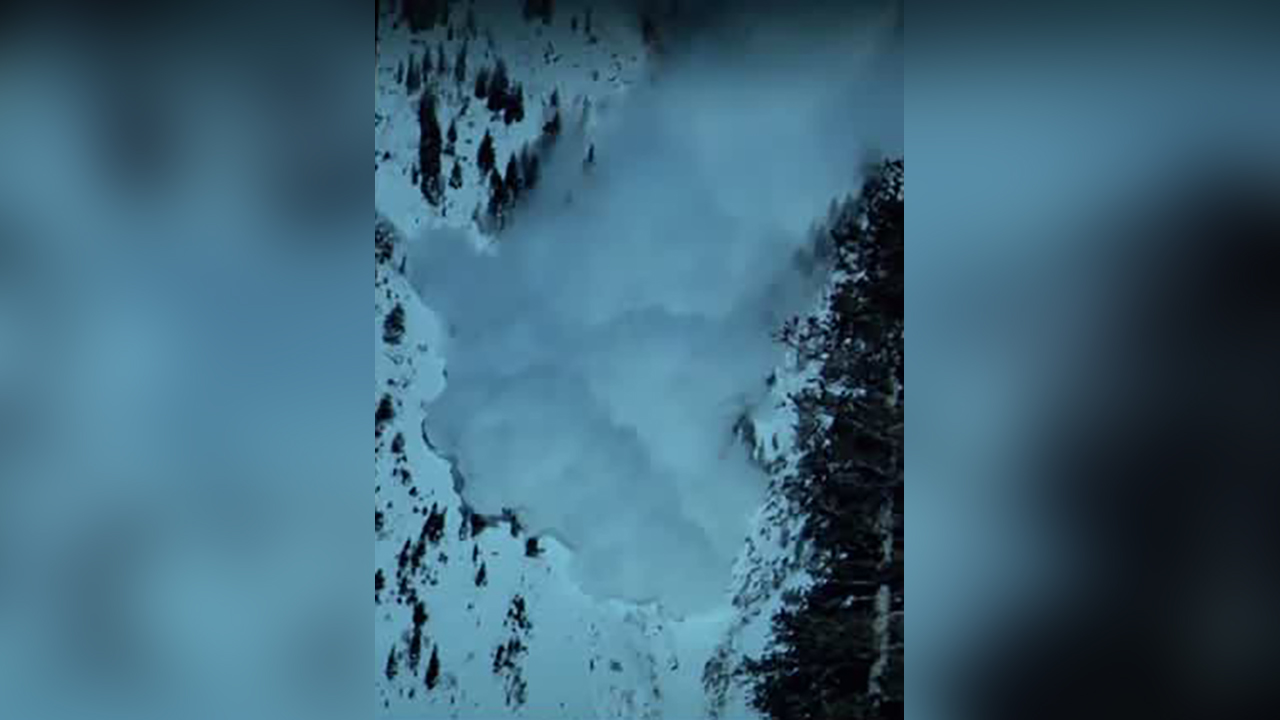 Massive avalanche is captured on video in Little Cottonwood Canyon; avalanche center warns of 'high' risk