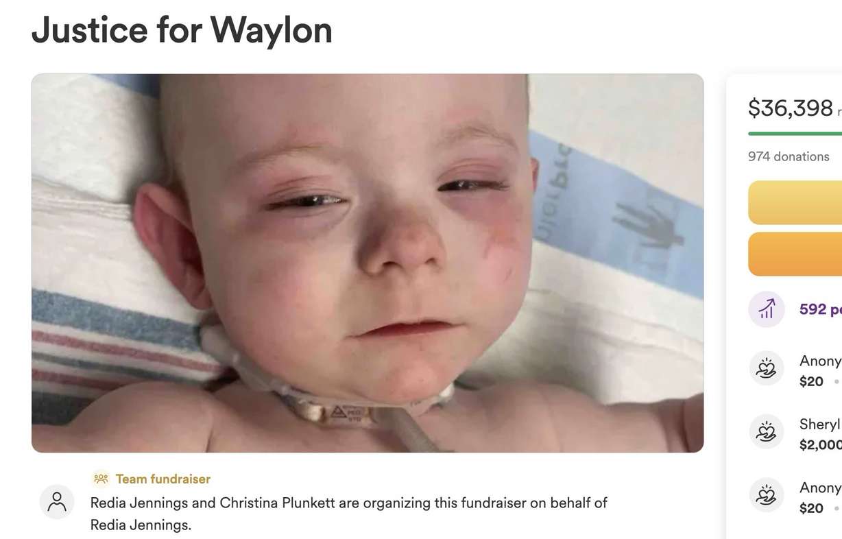 A GoFundMe has been set up for a toddler who the mother says was hurt by a police flash-bang used in the toddler's home.
