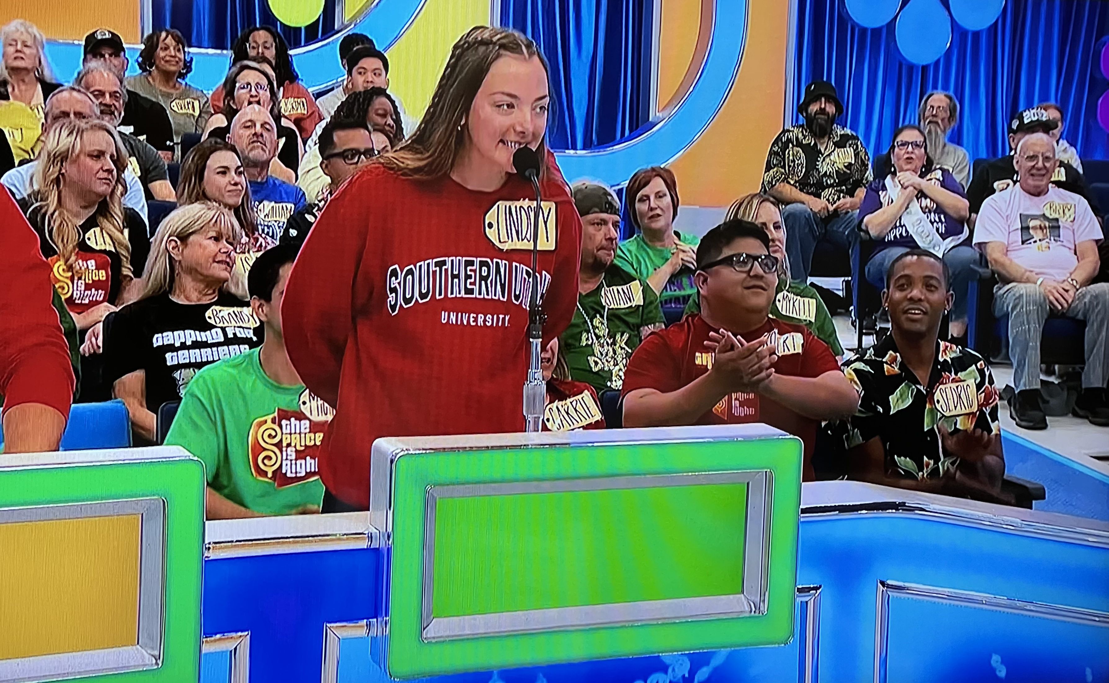 Lindsey Wessling, a sophomore studying outdoor recreation, parks and tourism, recently had the thrill of a lifetime as a contestant on the iconic television game show “The Price Is Right.” The episode aired on Jan. 11.