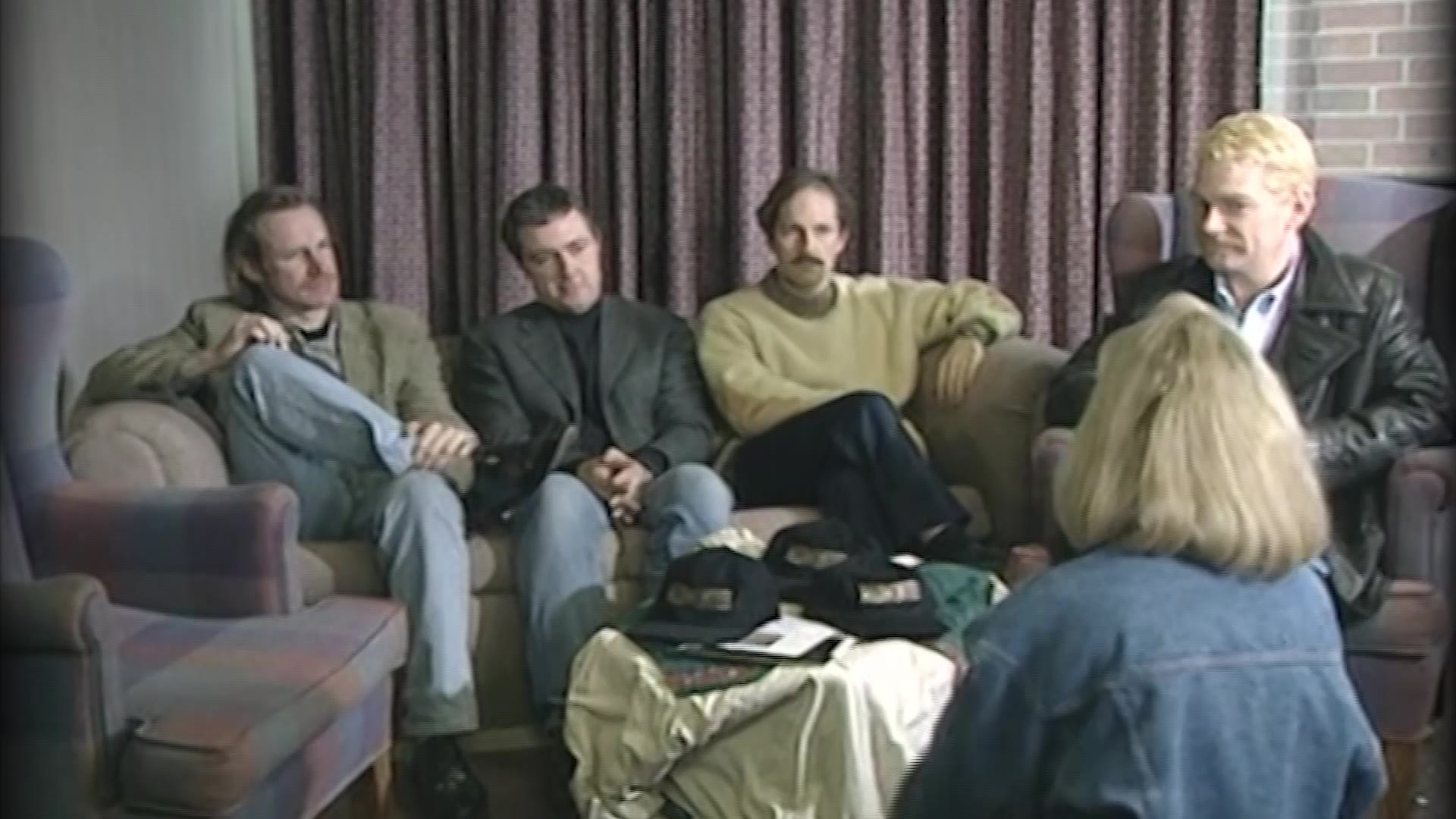 Kenneth Branagh, right, speaks with other filmmakers and to KSL-TV in this undated image.