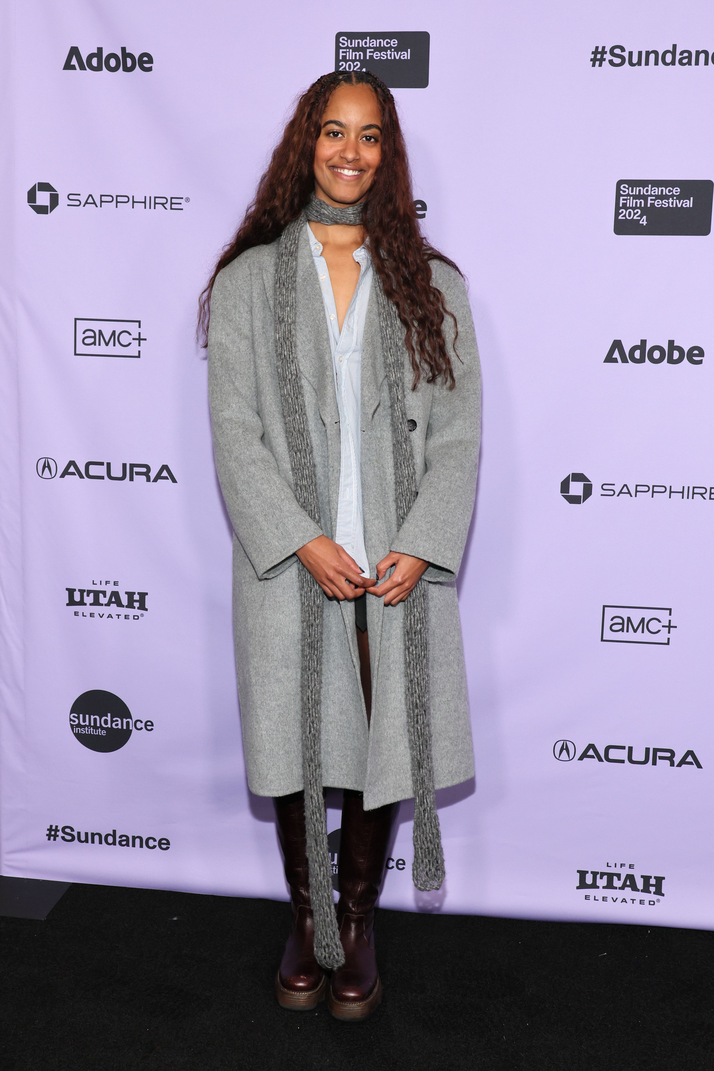 Malia Ann Obama at the "The Heart" premiere at the Short Film Program 1 during the 2024 Sundance Film Festival at Prospector Square Theatre on Thursday in Park City.