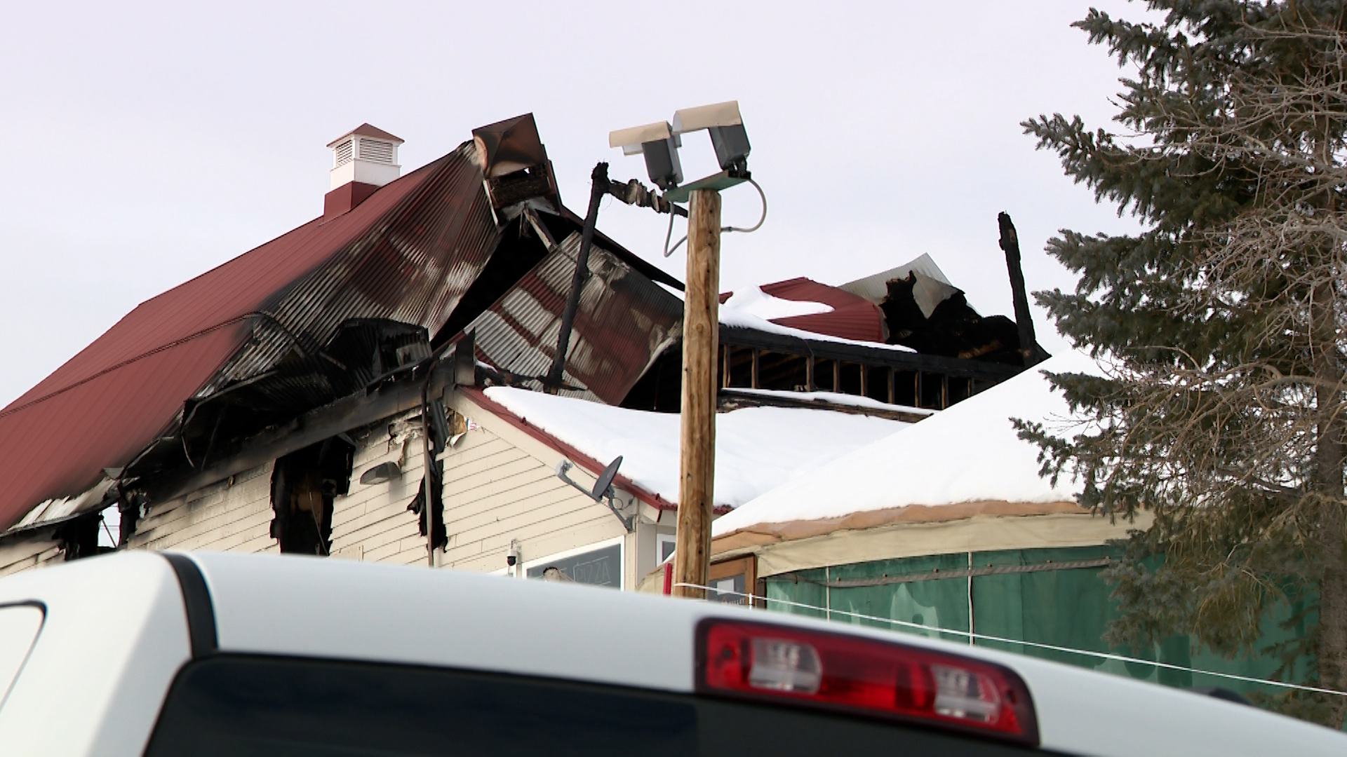The Nordic Valley Village Community Benefit Foundation said it will rebuild a replica of this historic barn that burned down Monday.