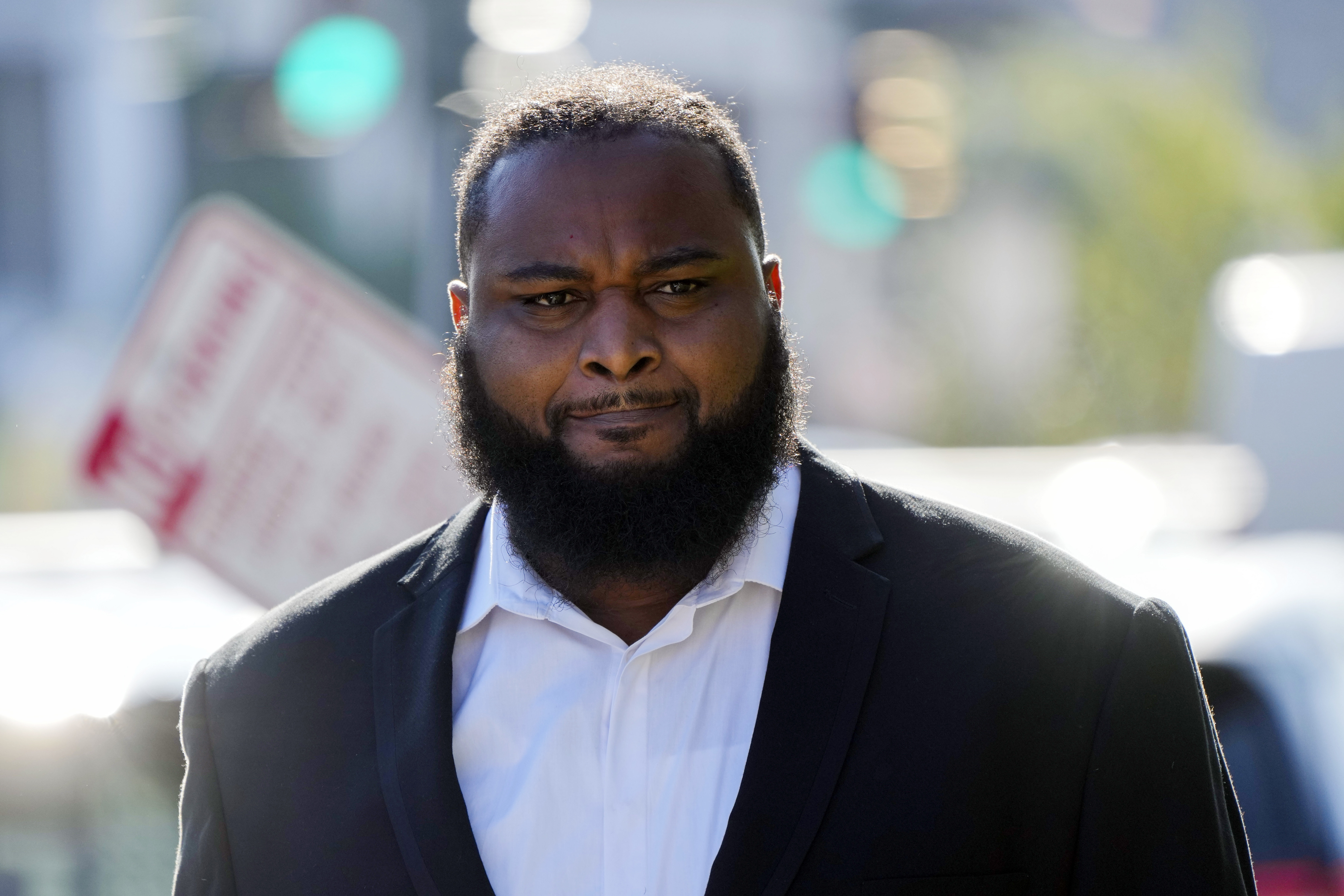 FILE - Cardell Hayes enters Orleans Parish Criminal District Court in New Orleans, Wednesday, Sept. 20, 2023, for a hearing regarding his retrial for shooting former NFL star Will Smith. Hayes fatally shot Smith, who had retired from the New Orleans Saints, and wounded his wife, in a confrontation after a 2016 traffic crash. Hayes' retrial on a manslaughter charge is scheduled to start Monday, Jan. 22, 2024. 