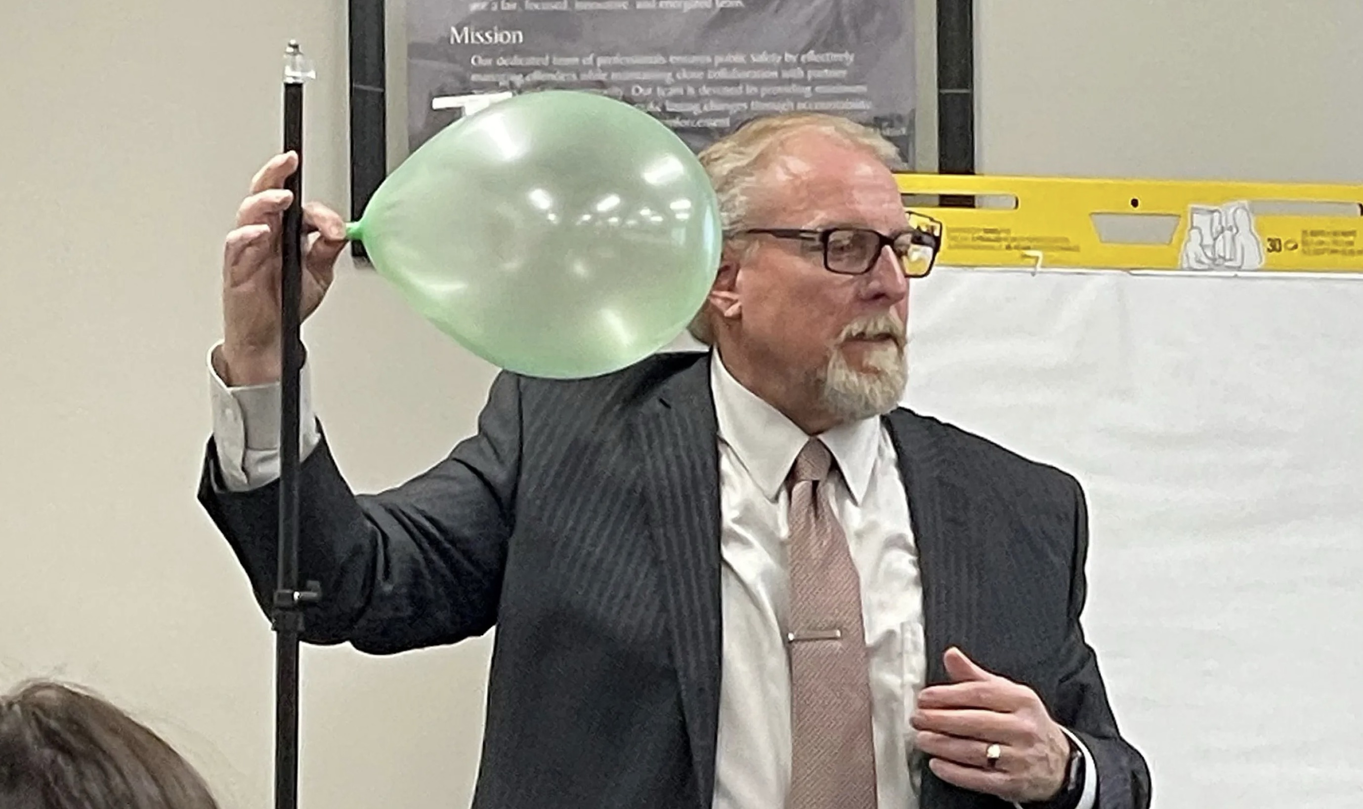 Dennis Walker, training coordinator for the Utah Department of Corrections discusses on Friday the importance of incarcerated men and women gaining momentum through various education programs in jails and prisons.