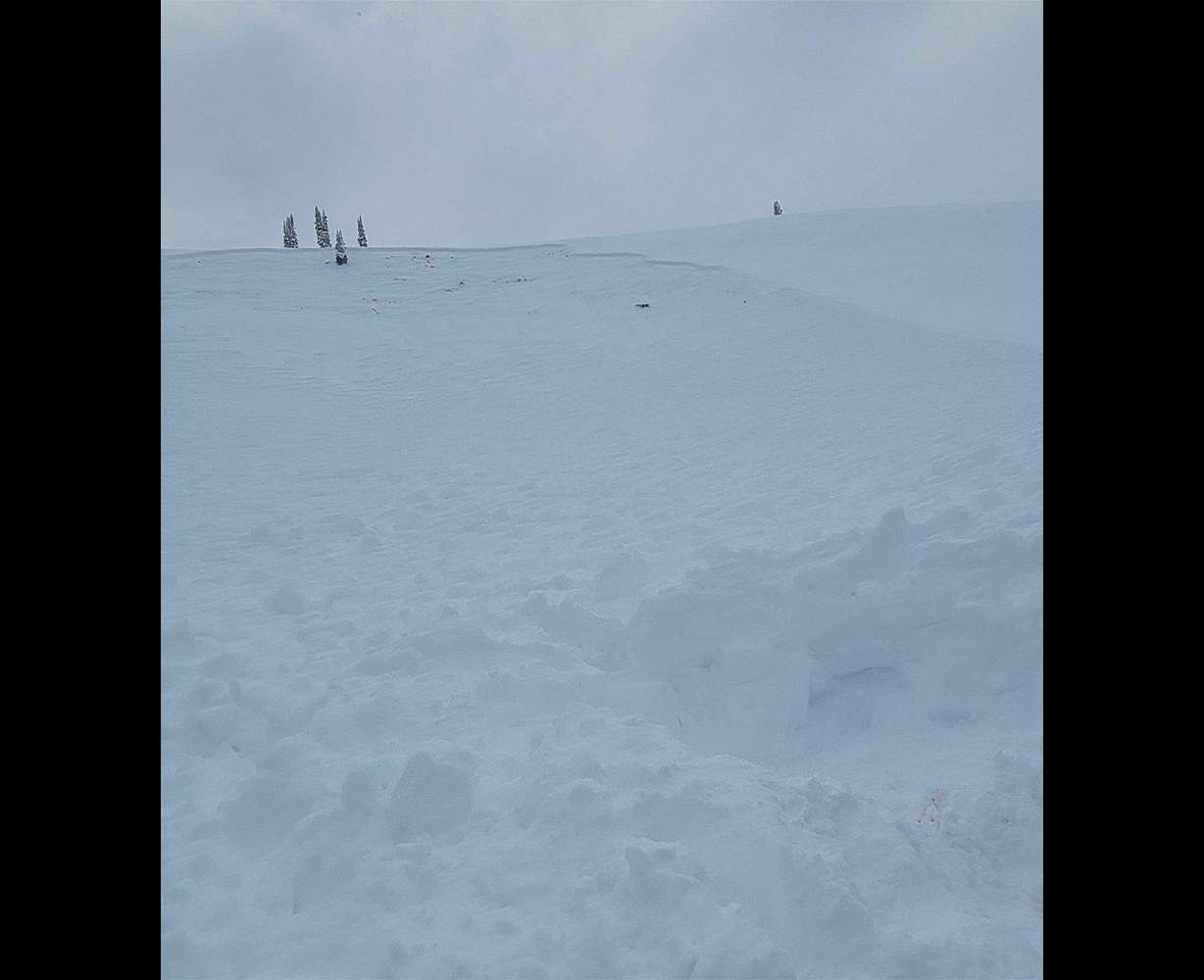 The aftermath of the avalanche left Billy Seibert trapped.