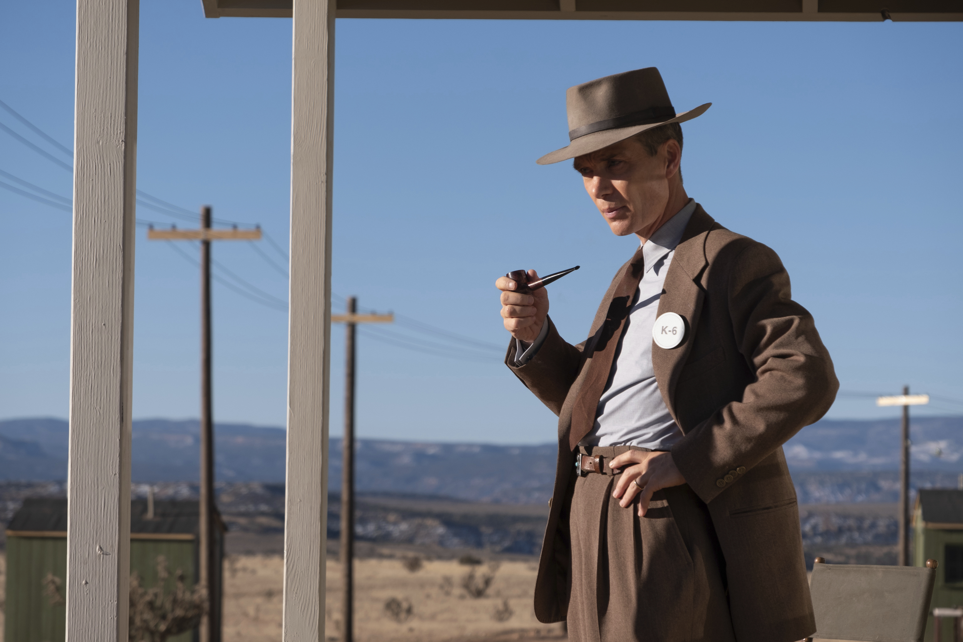 This image released by Universal Pictures shows Cillian Murphy in a scene from "Oppenheimer." The movie claimed the prestigious best picture trophy at the Academy Awards on Sunday.