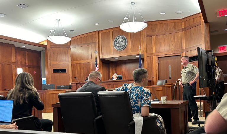 Trial opens for defendant Julie Ann Budge, who is facing second-degree felony vehicle homicide in connection with a fatal crash in Washington, Washington County, on April 9, 2022, that killed two bicyclists during the five-day jury trial held in 5th District Court in St. George, Monday.