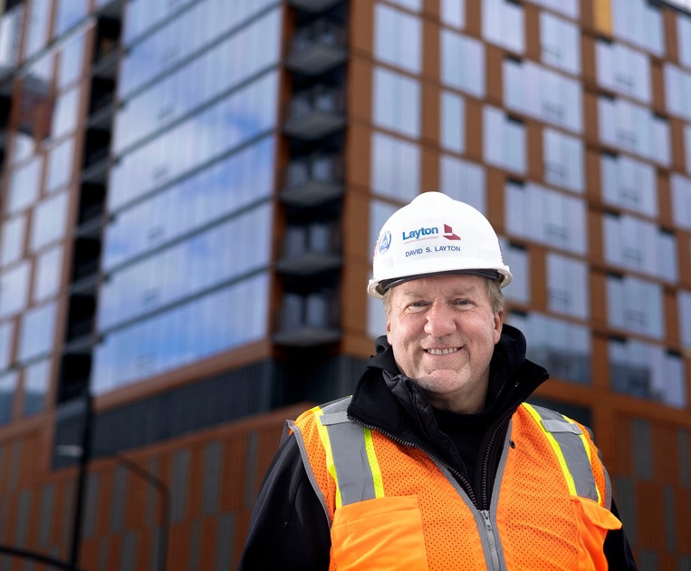 Dave Layton, president & CEO of Layton Construction, is photographed in Salt Lake City on Jan. 11.