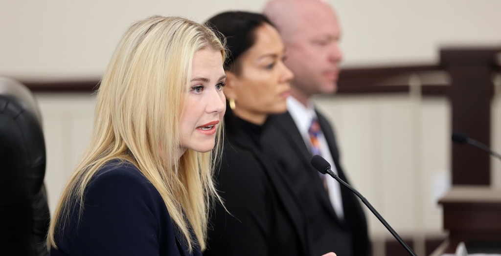 Elizabeth Smart asks a Utah Legislature subcommittee to fund the Smart Defense sexual assault prevention and self-defense course at all state universities in Salt Lake City on Wednesday.