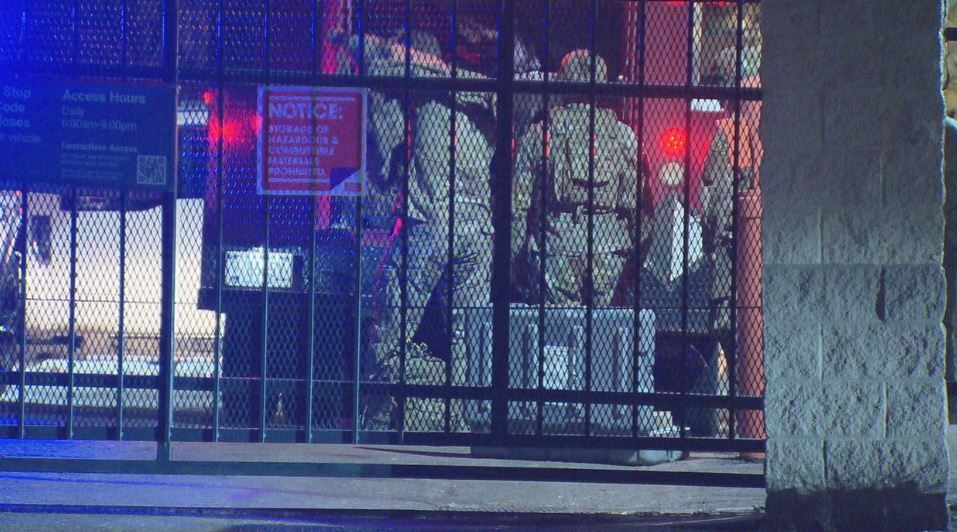 A land mine was successfully removed from a storage facility by U.S. military personnel in the area of Bear Creek, Colo.