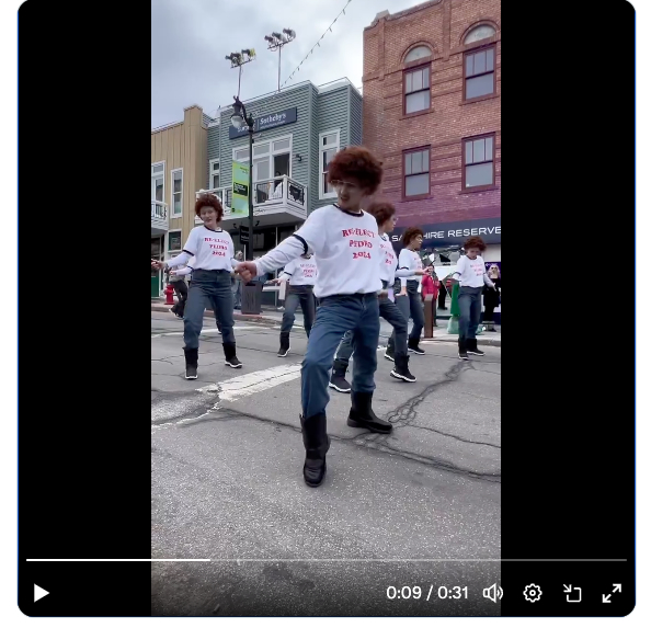 A troupe of Napoleon Dynamites took to the street in Park City this week, as this year marks the 20th anniversary of the film's debut at the Sundance Film Festival.